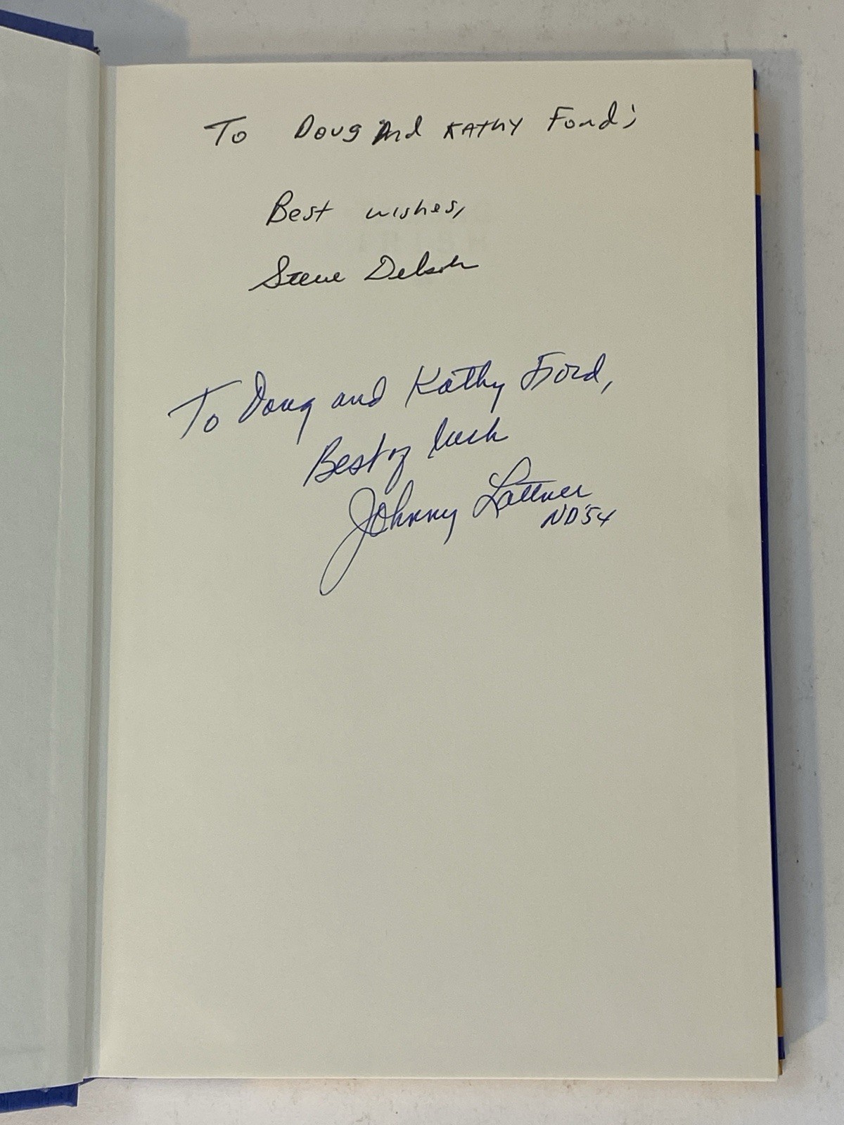 SIGNED by Johnny Lattner! Talking Irish: Notre Dame Football by Steve Delsohn