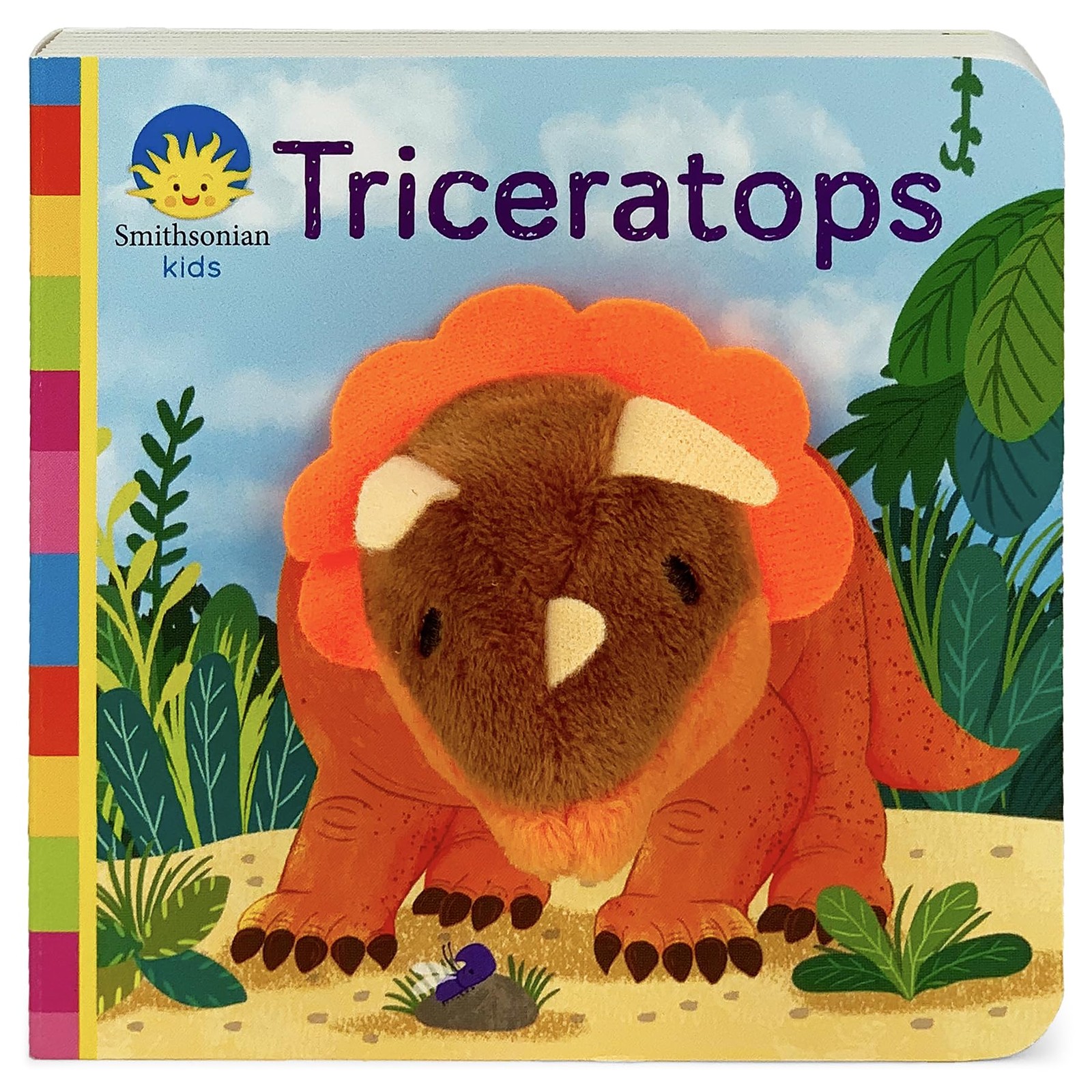 Dinosaur Finger Puppet Board Book From Smithsonian Kids: Triceratops – For L…