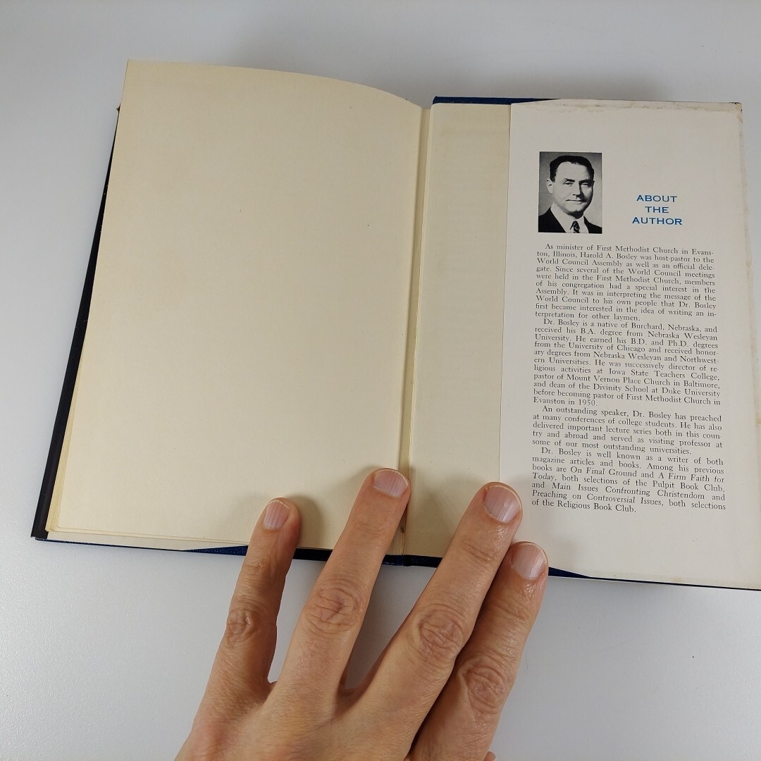 What Did the World Council Say to You Harold A. Bosley 1955 1st Ed HCDJ Abingdon