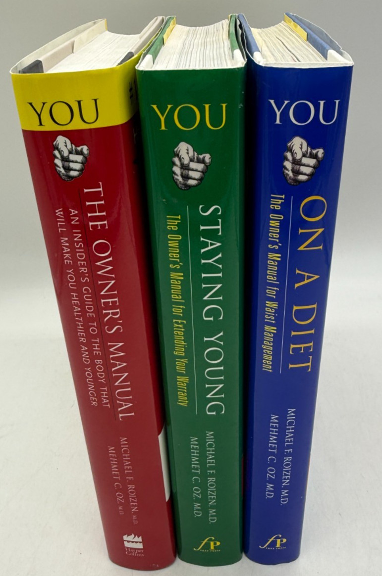 YOU 3 Books by Roizen & OZ Owner’s Manual, Staying Young, On a Diet