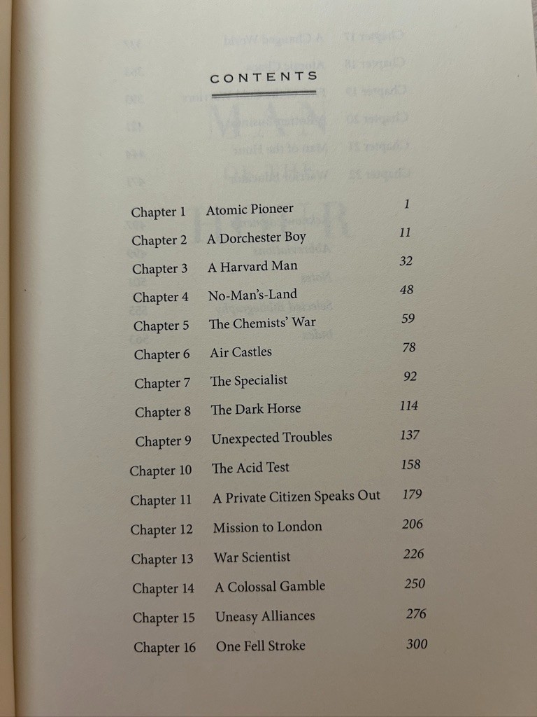 Chris Wallace, Countdown 1945; Jennet Conant, Man of the Hour: James B. Conant
