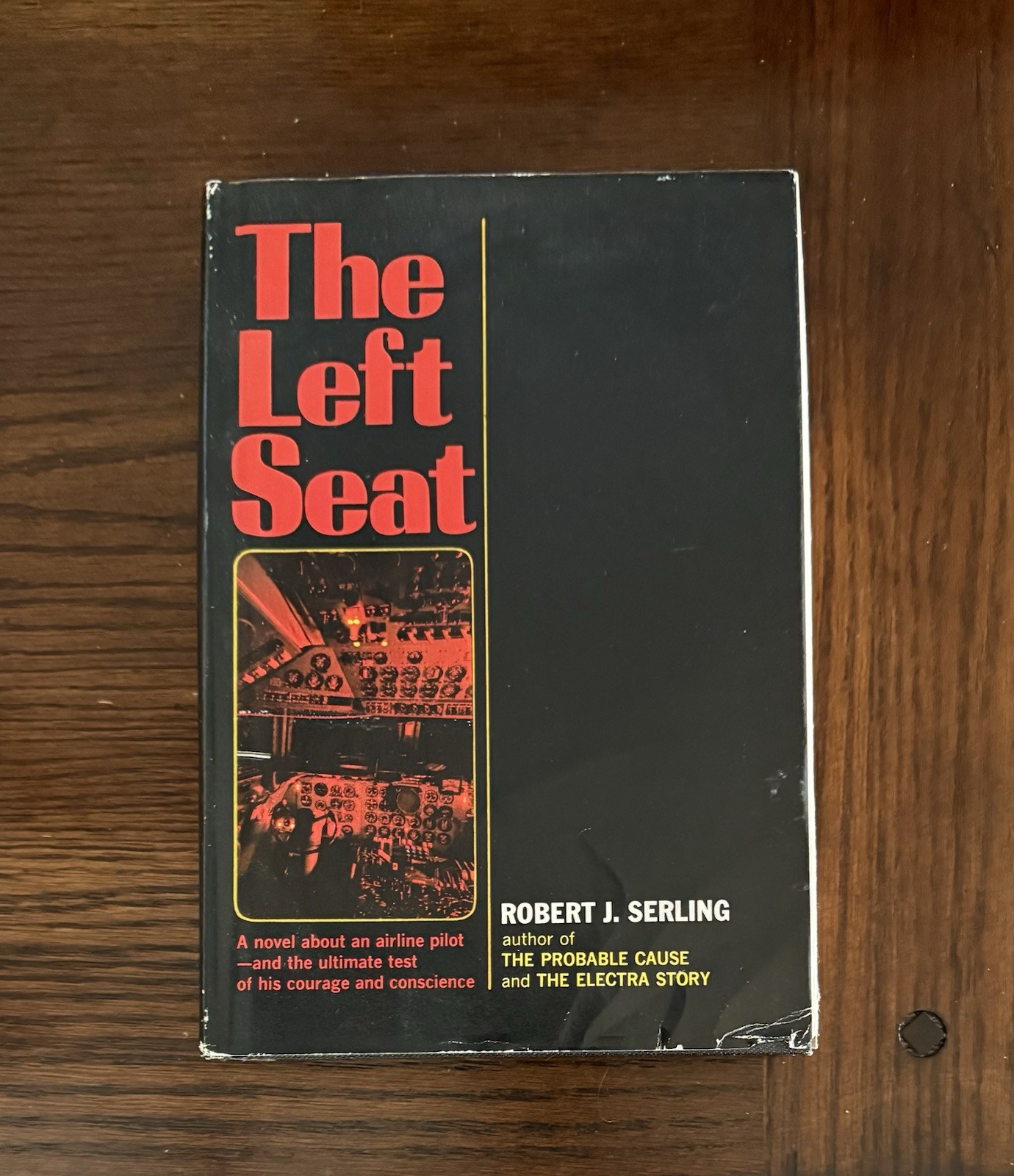 The Left Seat, Robert J. Serling, Aviation Novel, Airline Pilot, HC w/DJ