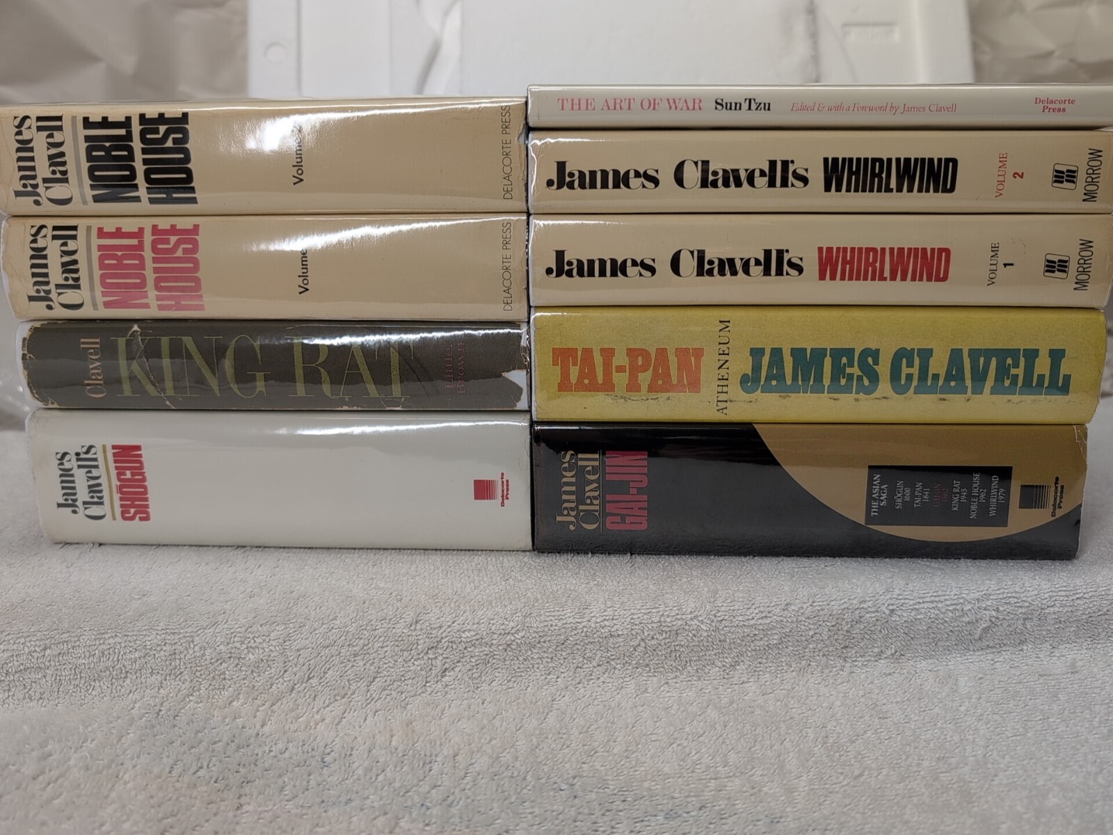 SHOGUN by James Clavell ~ 9 VOLUME COMPLETE SET in Custom Mylar ~ 9 Vols Wow!!!!