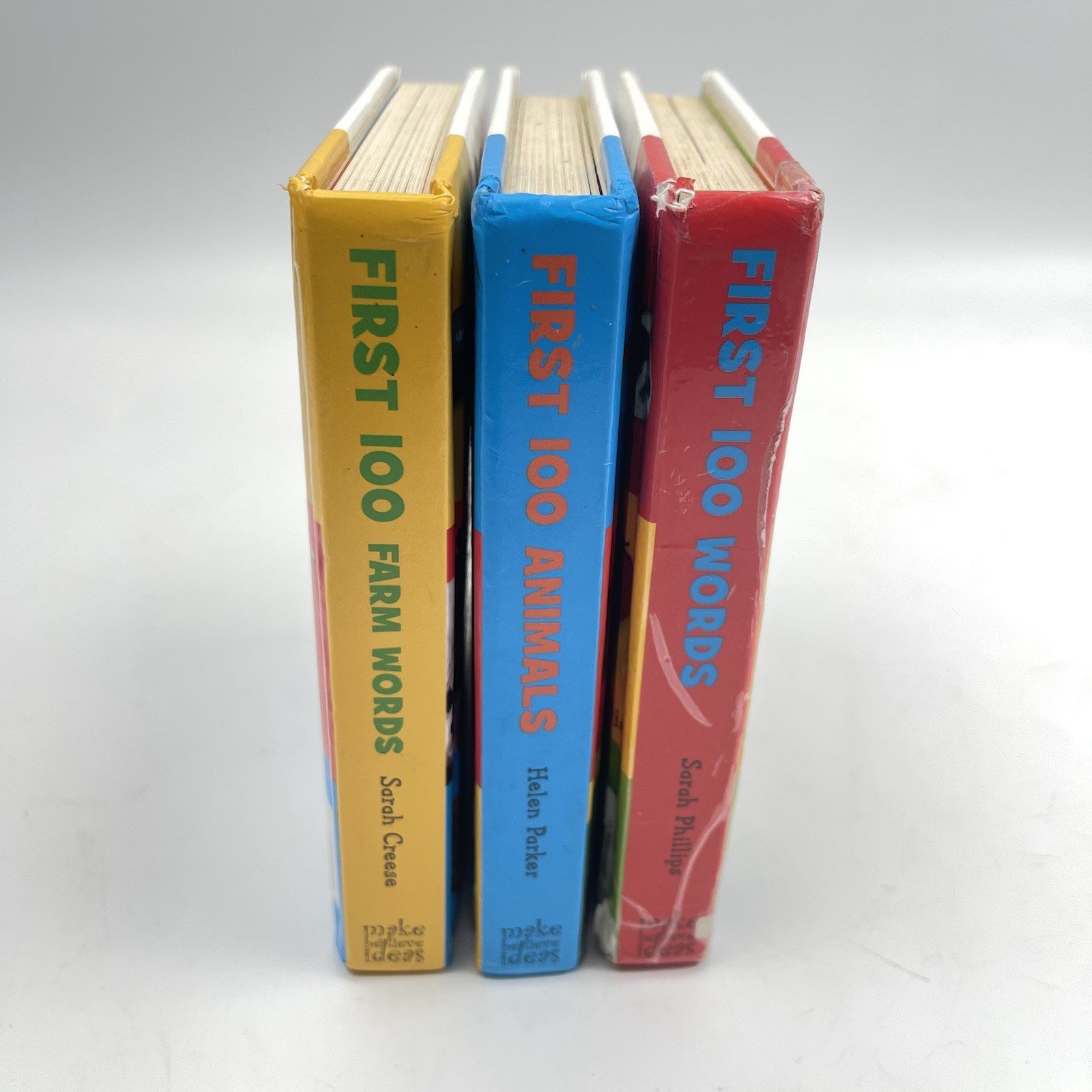 First 100 Animals First 100 Words First 100 Farm Words Lot of 3 Various Cond.