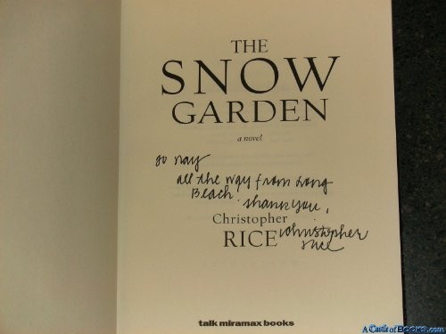 The Snow Garden: A Novel by Rice, Christopher Hardback Book The Fast Free