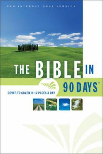 The Bible in 90 Days: Cover to Cover in 12 Pages a Day- 9780310933519, hardcover