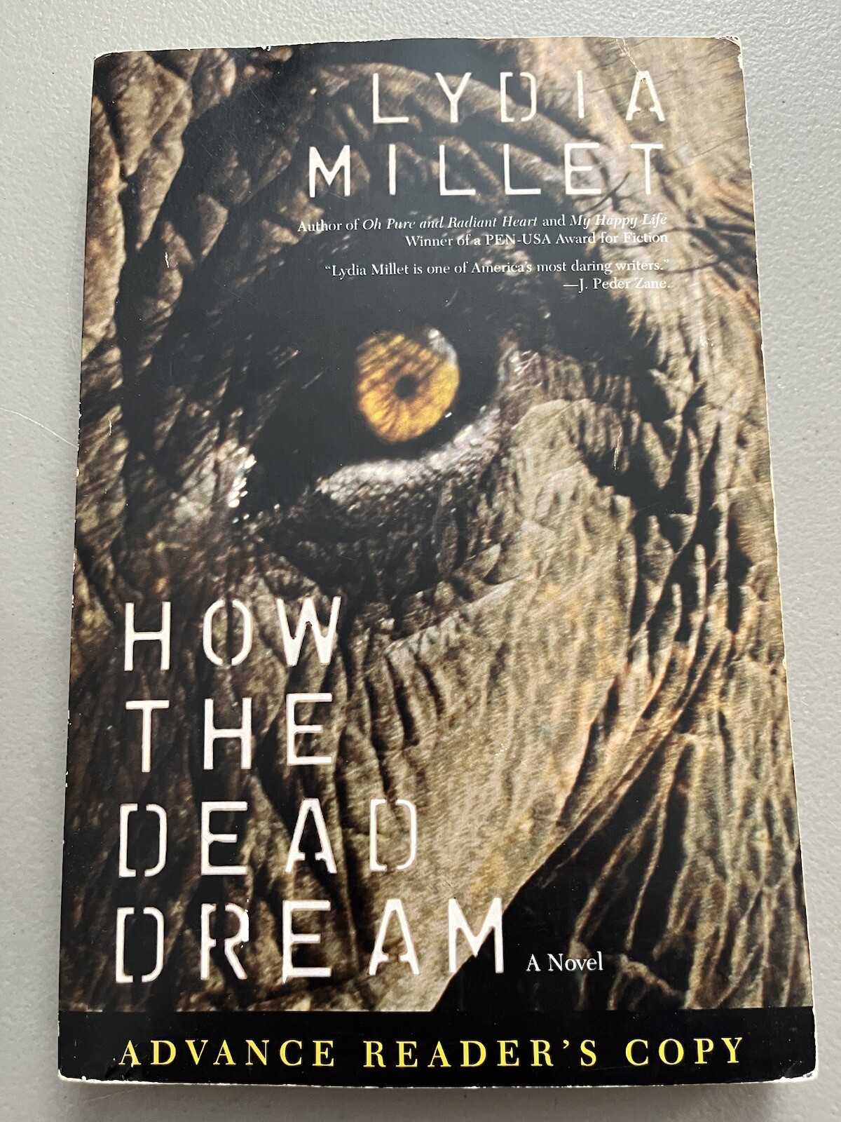 Lydia Millet ARC – Advance Reader Copy Galley Proof How The Dead Dream Paperback