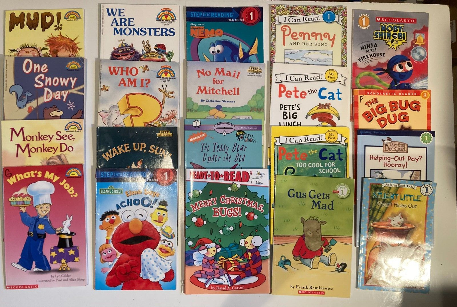 Lot HELLO READER Level 1 STEP INTO READING ready I CAN READ Scholastic Lot of 20