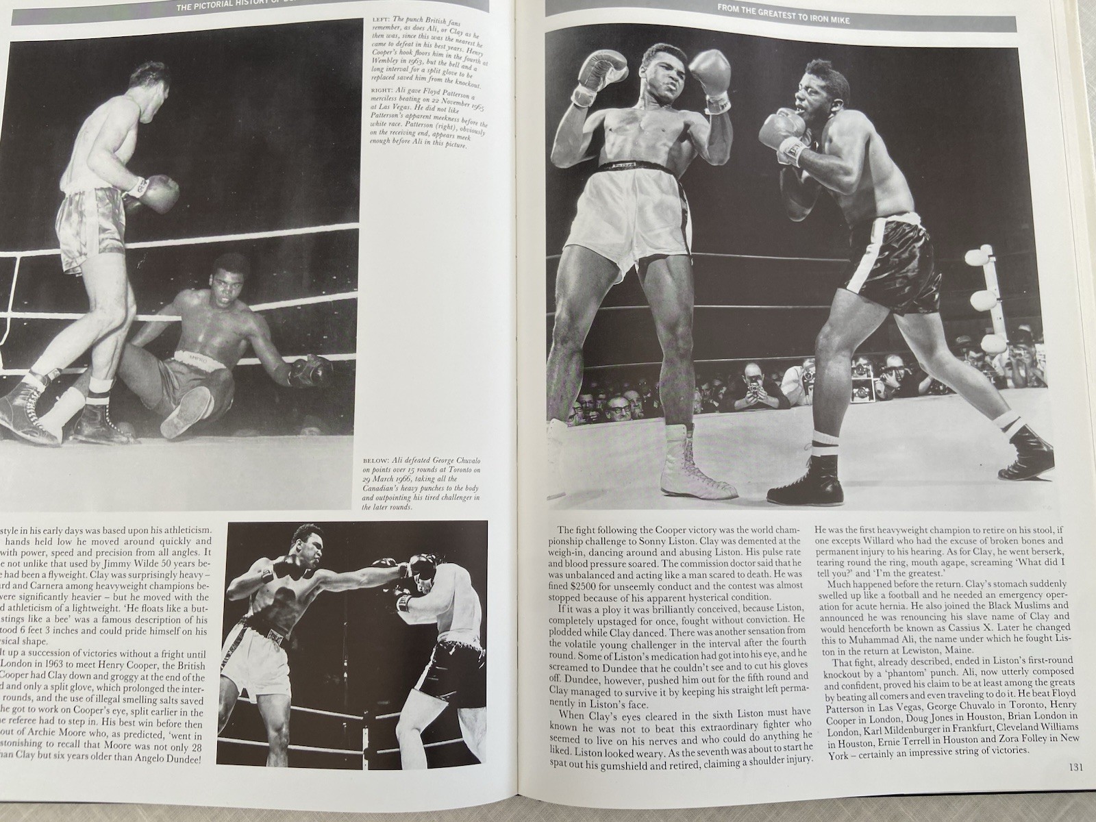 Vintage 1988, “Pictorial History of Boxing” Peter Arnold XL Vg 1st Print FREE SH
