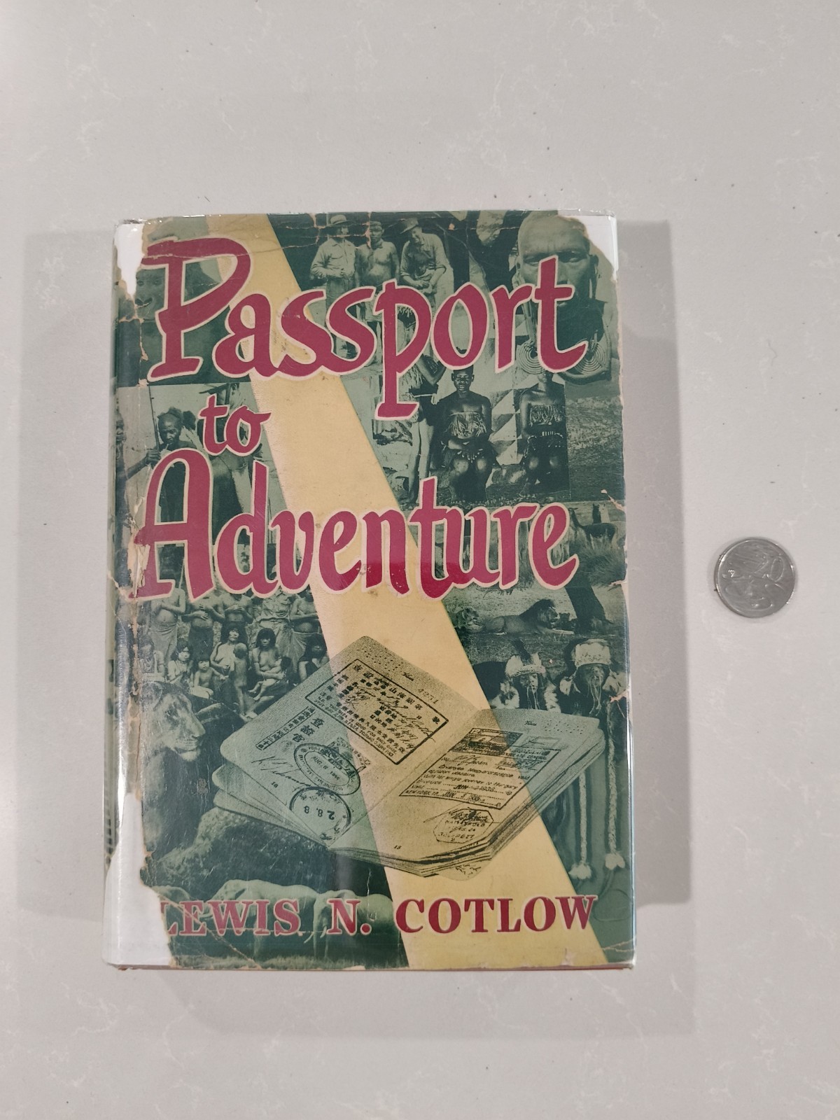 Inscribed 1942 First Edition Passport to Adventure Lewis N. Cotlow Hardcover