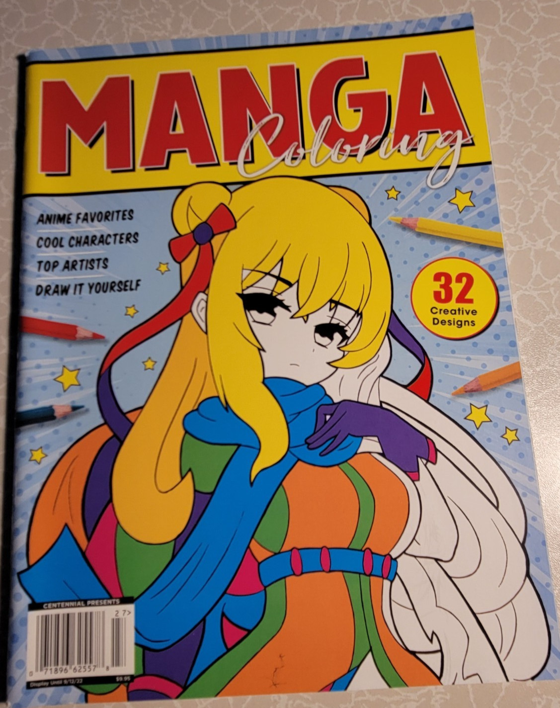 MAGNA COLORING – ADULT COLORING BOOK – 32 INSPIRING DESIGNS TO COLOR – Anime