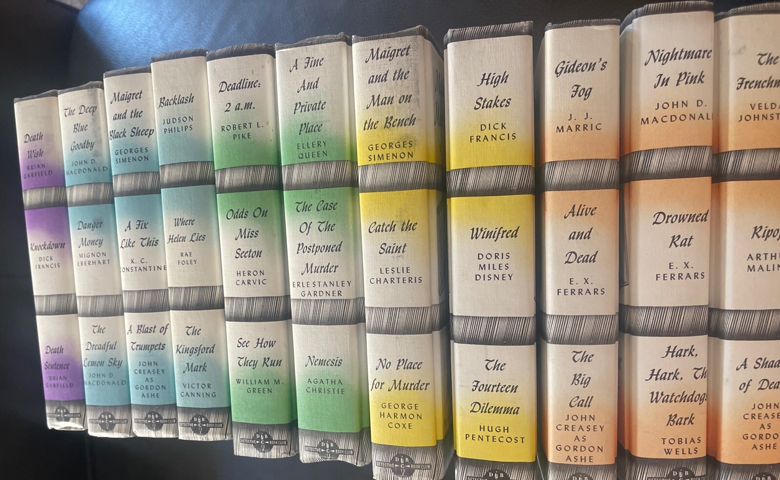11 Book Detective Book Club Bundle/Lot Excellent Vintage 3 Stories In Each Book