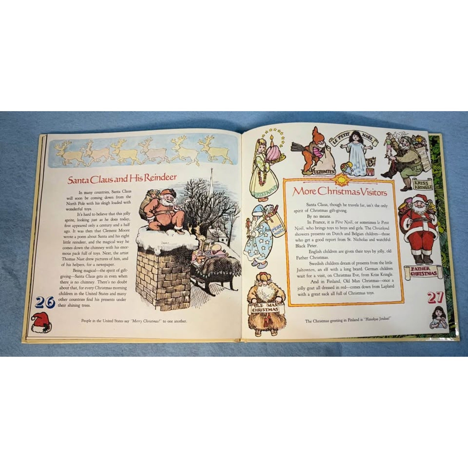 The Joys of Christmas by Kathryn Jackson & Jenny Williams 1976 Golden Book
