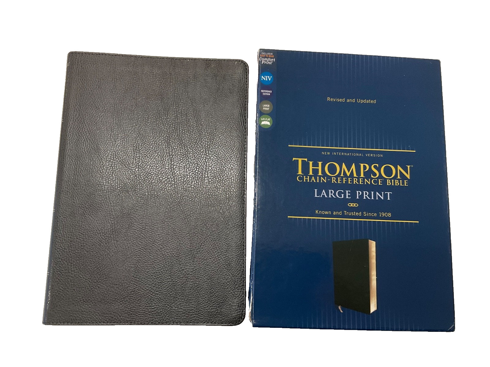 NIV Thompson Chain Reference Bible 2022 Large Print Black Bonded Leather