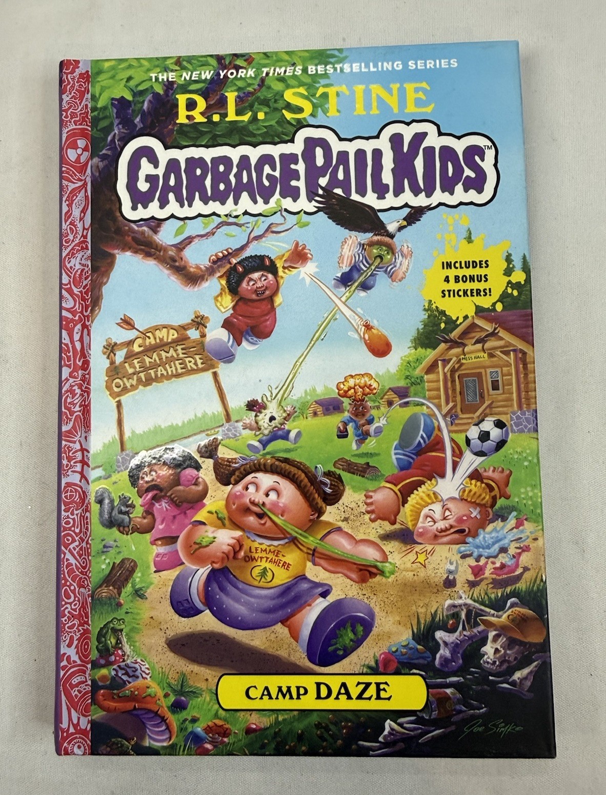 Garbage Pail Kids Camp Daze Hardback Book Signed RL Stine Autographed!!