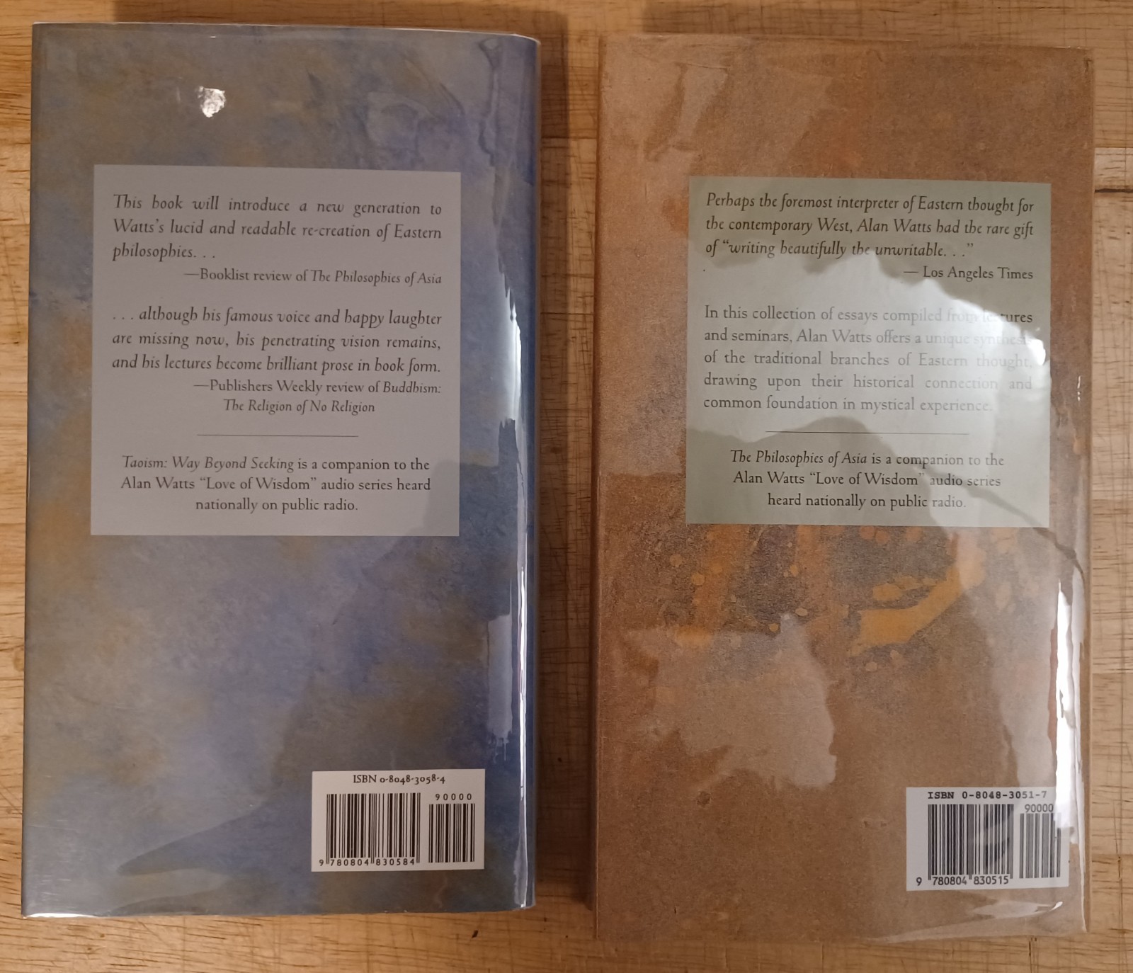 Alan Watts: The Edited Transcripts Series. Six 1st Print Hardcovers. Sharp