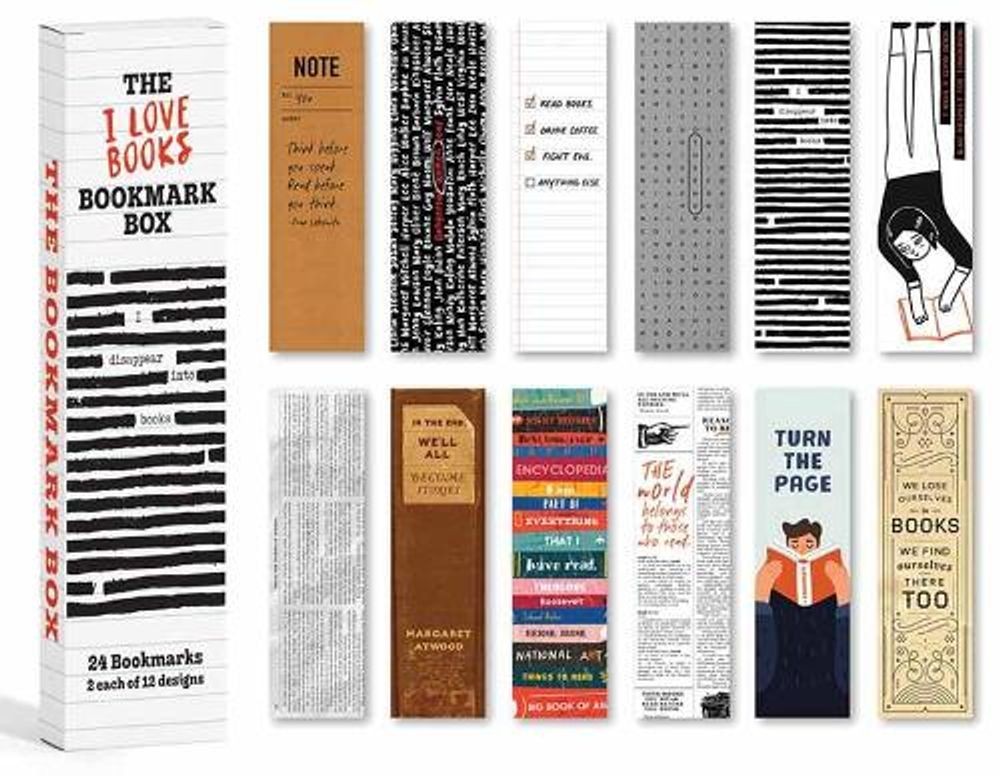 I Love Books Bookmark Box by Gibbs Smith Publisher (English)