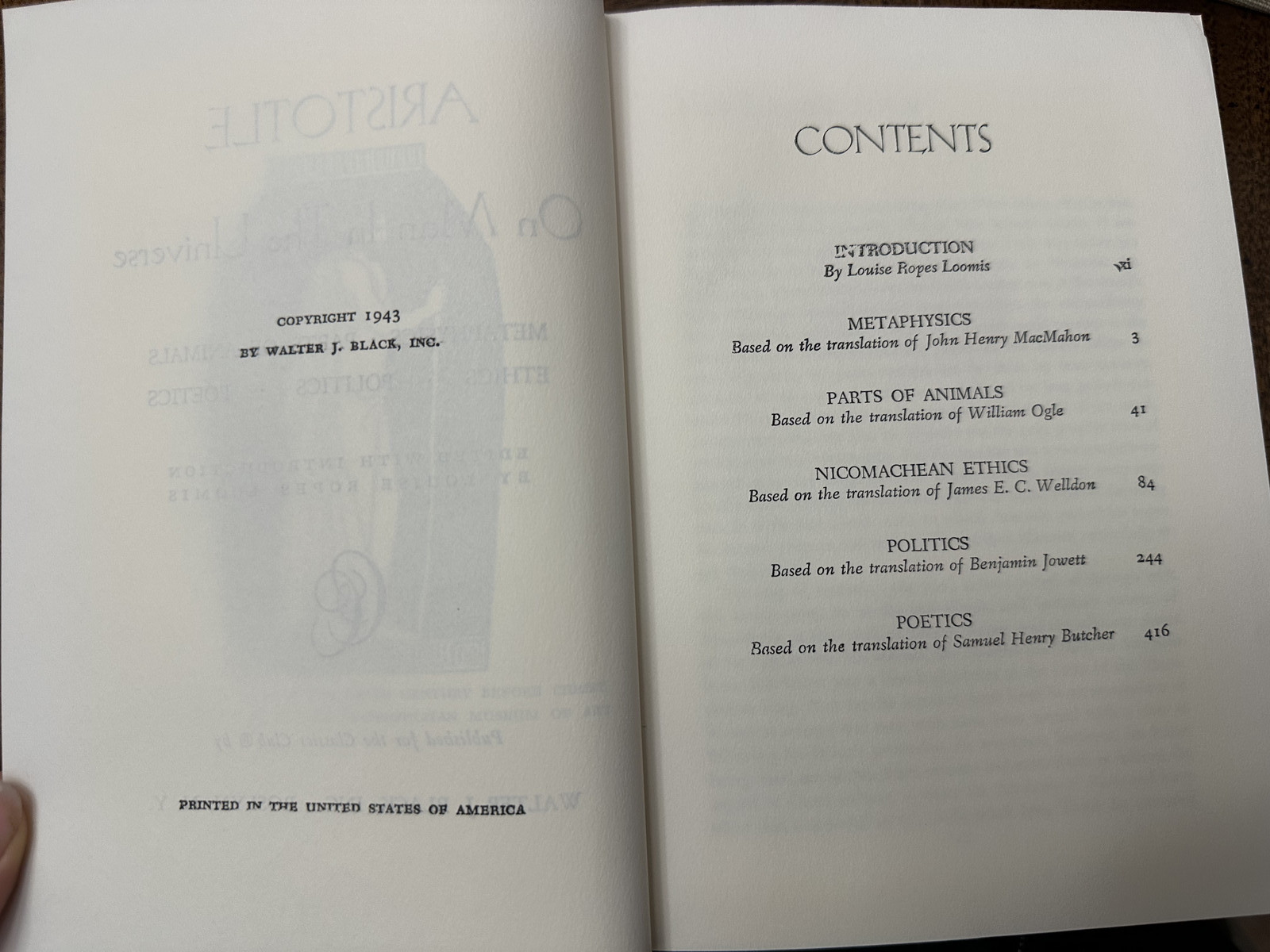 Walter J Black Classics Club Lot of 7 Philosophy Literature Poetry Essays 1940s