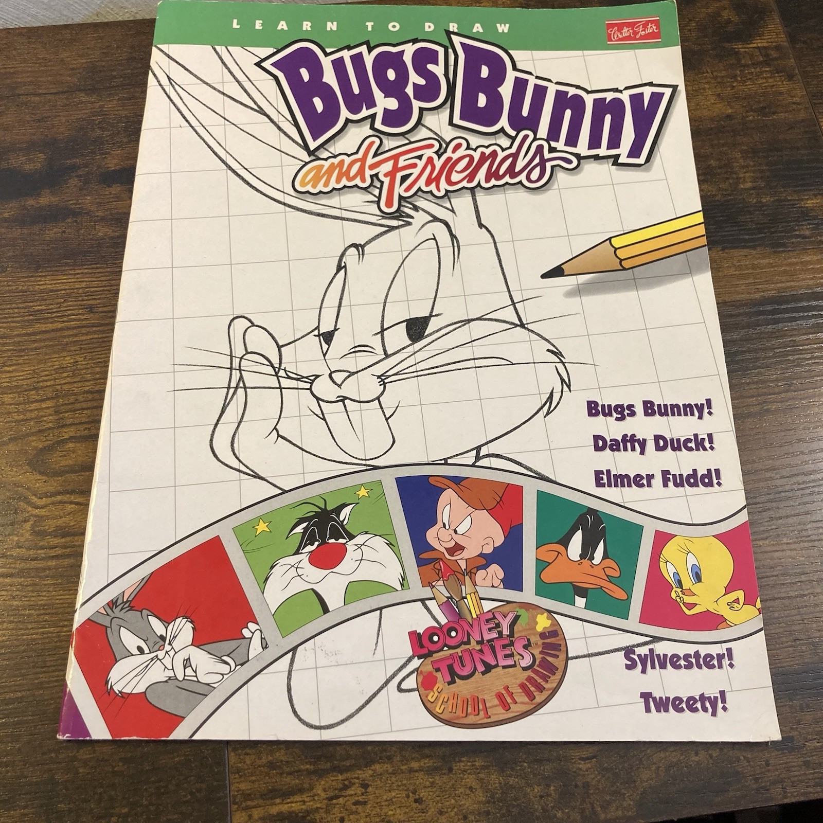Learn to Draw Bugs Bunny and Friends Looney Tunes How To Daffy Book Vtg 1996