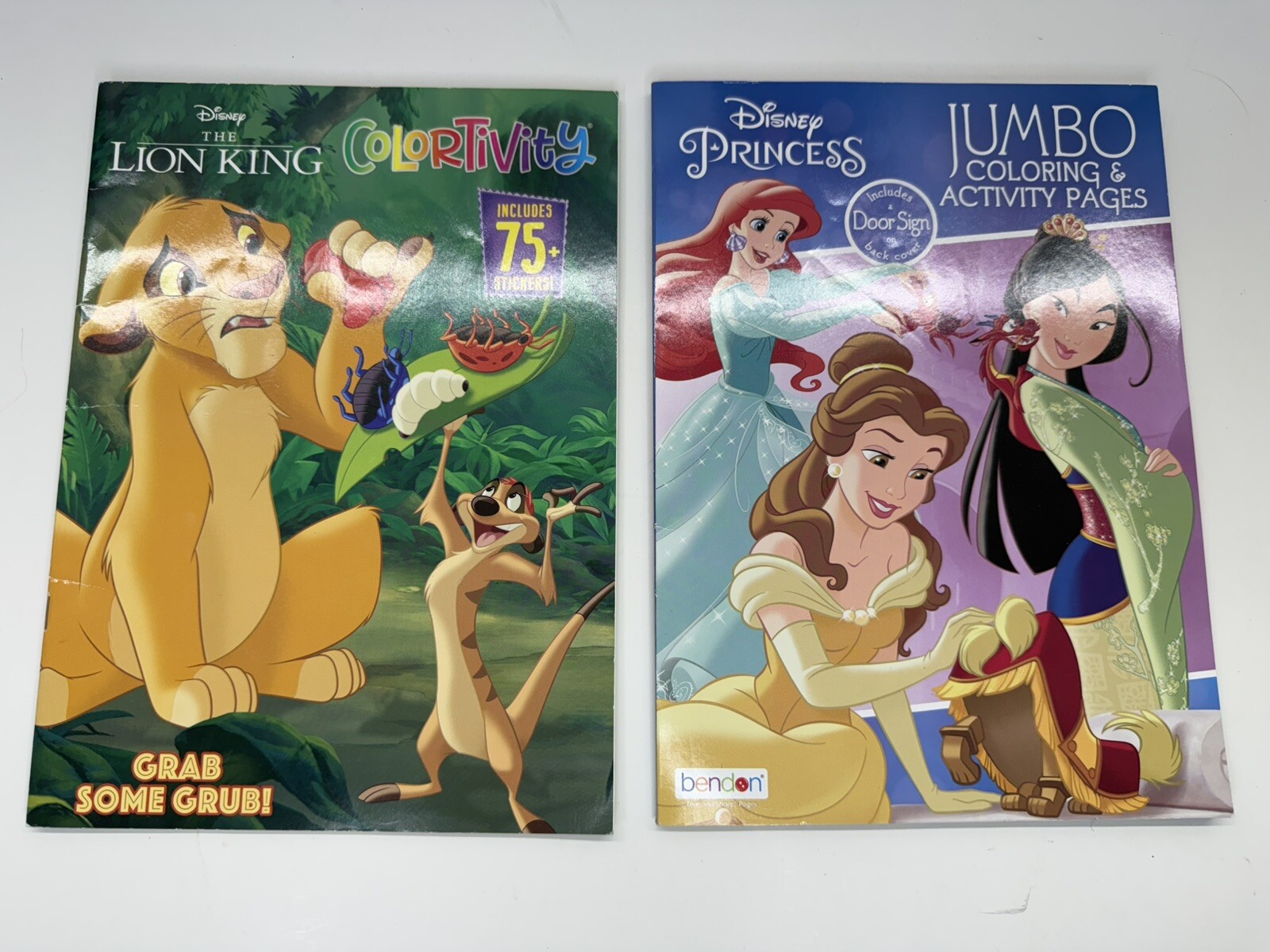 Disney Princess Jumbo Coloring Activity Book And Lion King Colortivity Stickers