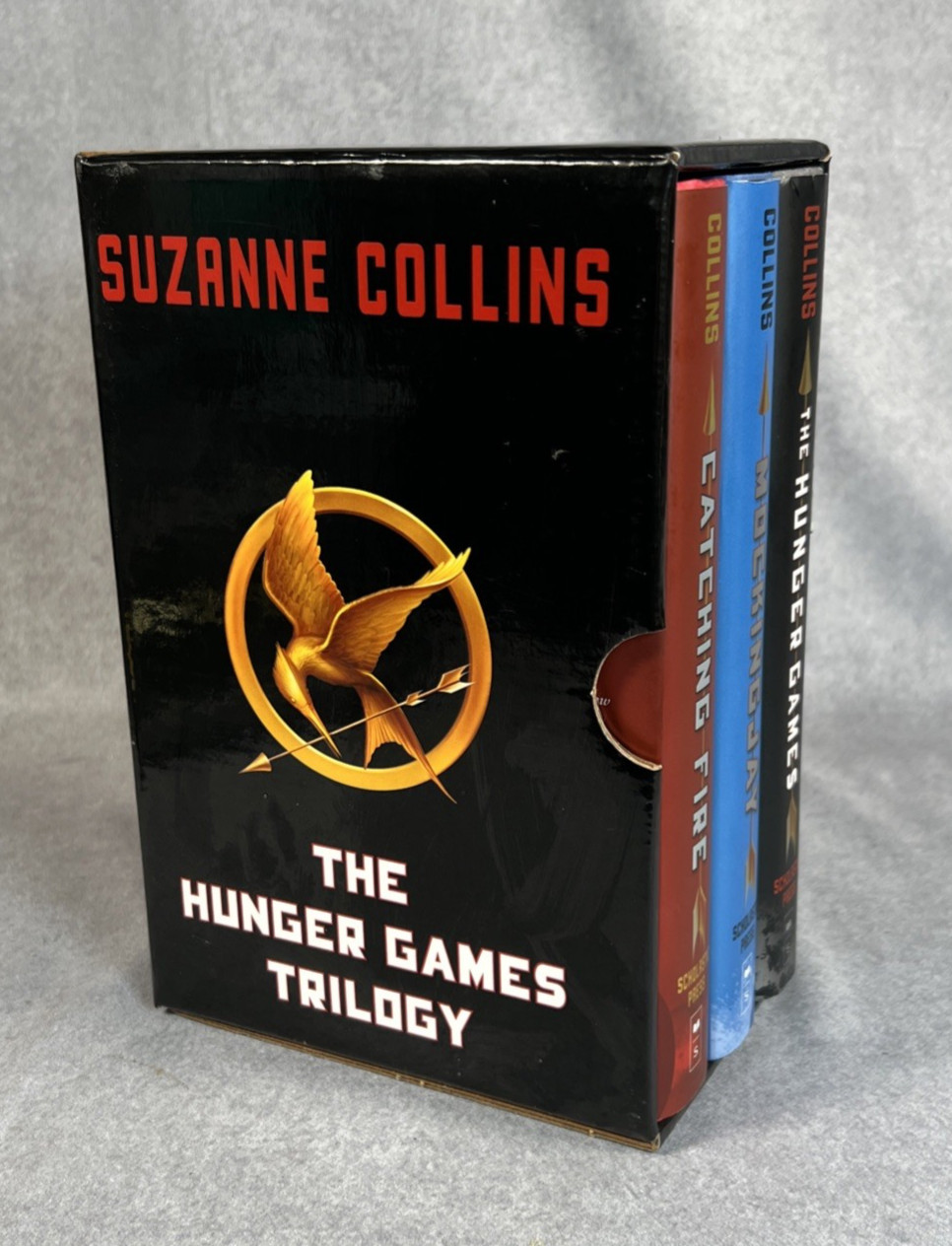 THE HUNGER GAMES Trilogy Hardcover Box Set Suzanne Collins Scholastic 1st Ed