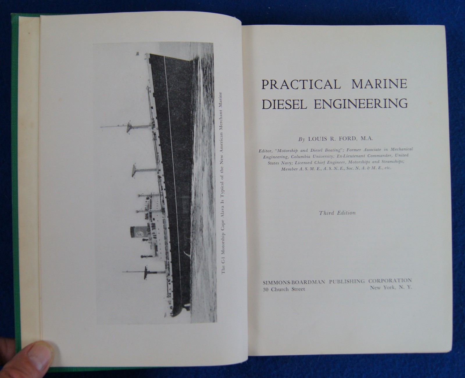 1941 Practical Marine Diesel Engineering By Louis R Ford 3rd Ed.