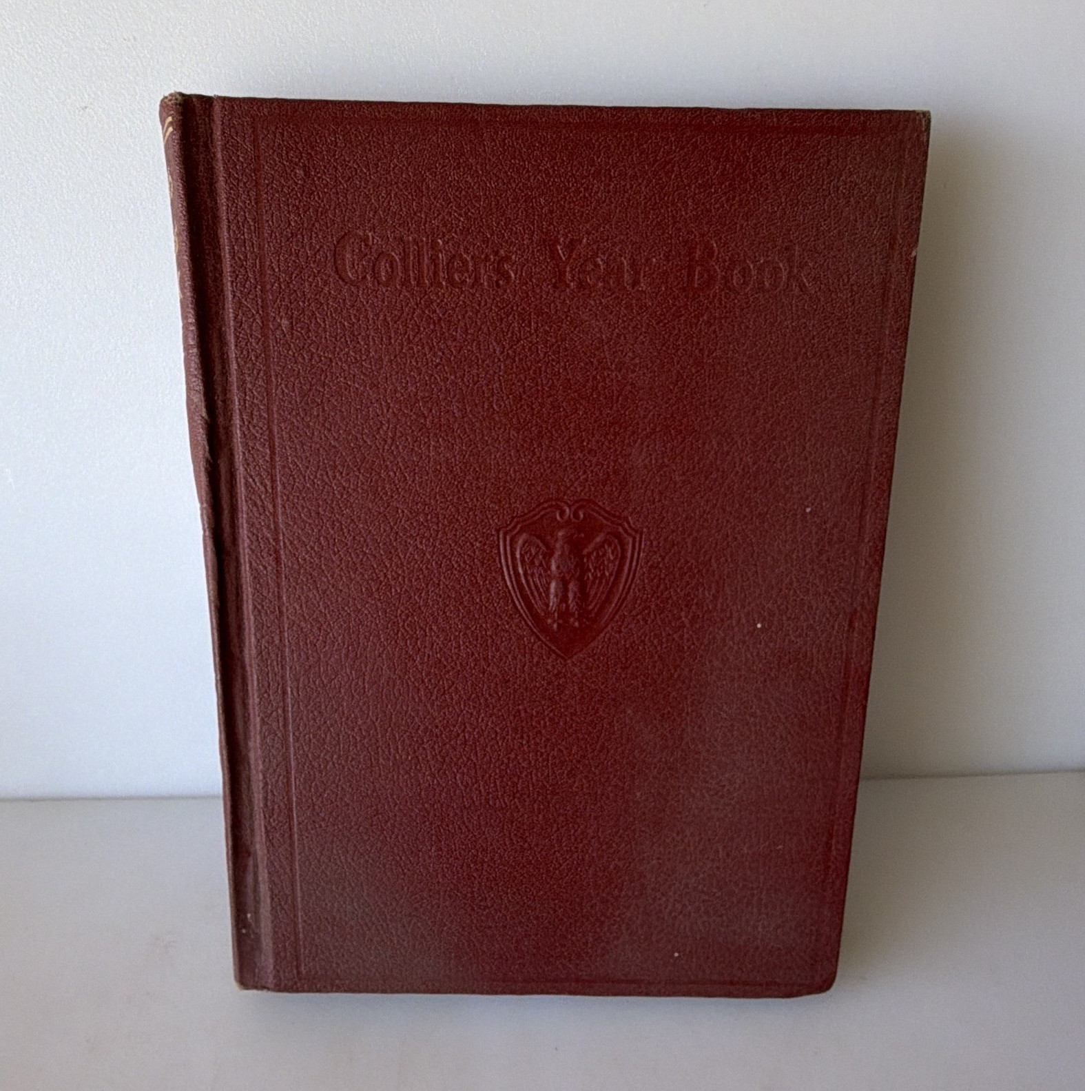 Collier Collier’s Year Book 1956 Hardcover Leather Bound English Reference