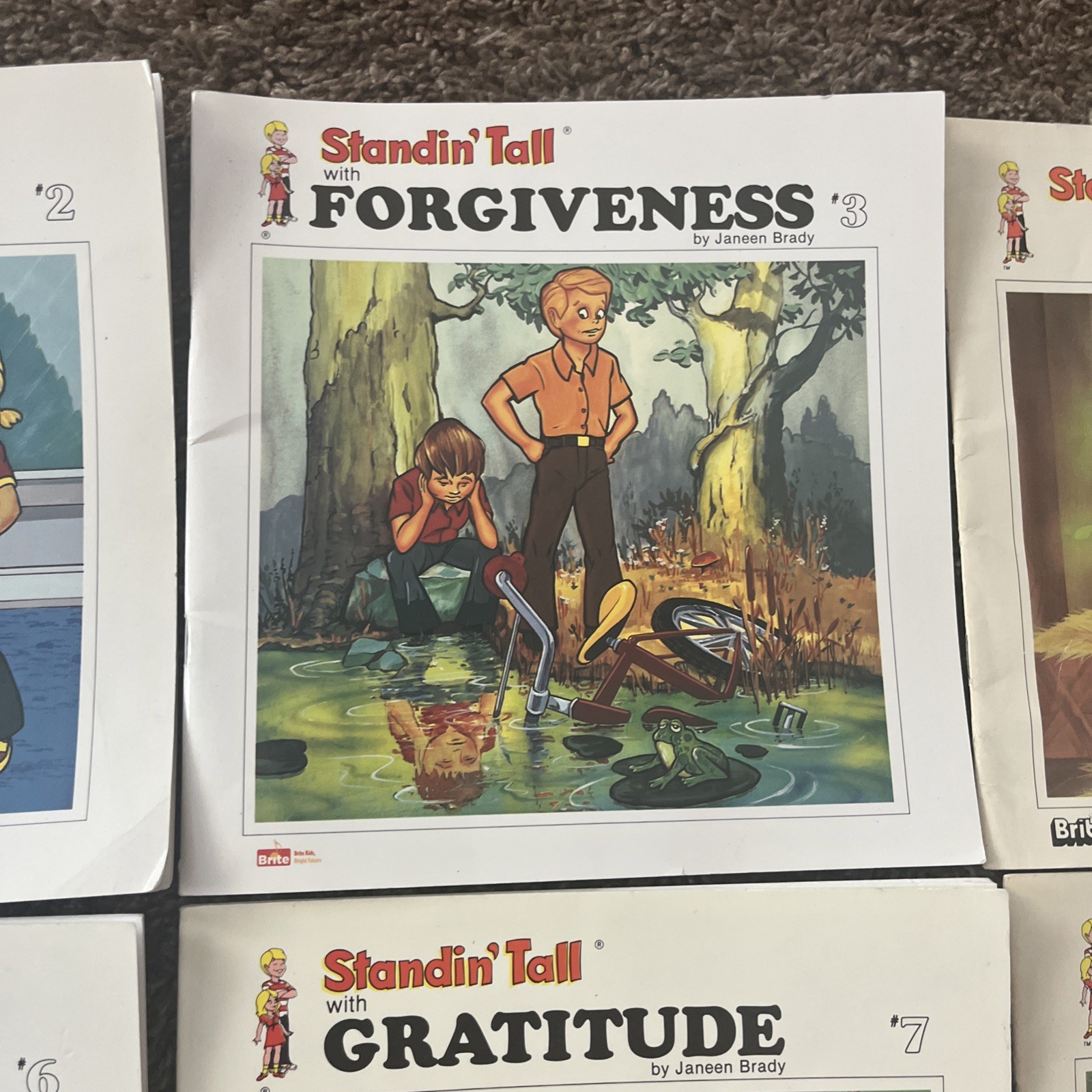 Lot Of 12 STANDIN’ TALL Book Set By Janeen Brady #1-12 Honesty, Courage, Love…
