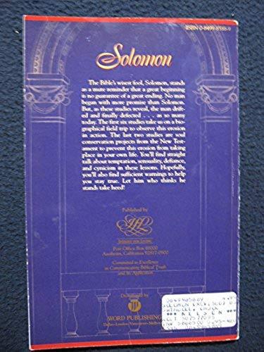 Solomon: Bible Study Guide [Apr 01, 2004] Swindoll, Charles R. 1 of 3
