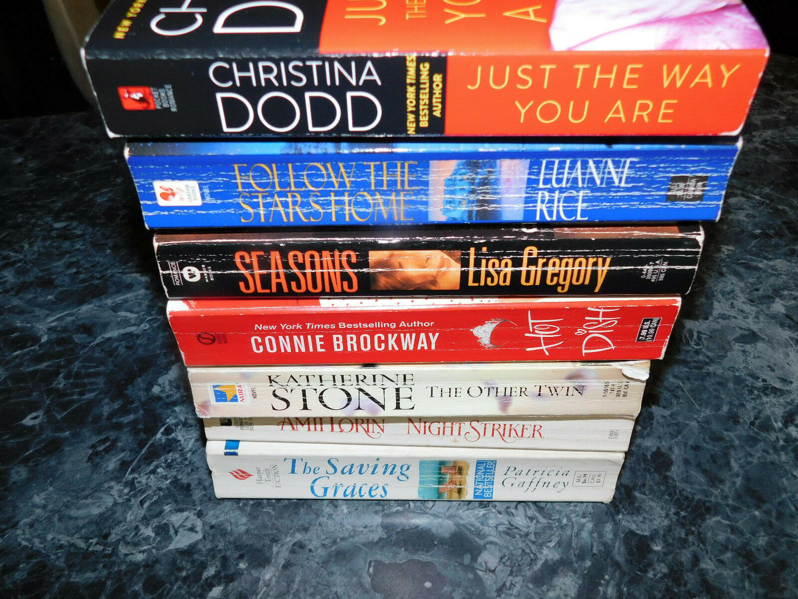 Contemporary Romance lot of 7 Assorted Authors Paperbacks
