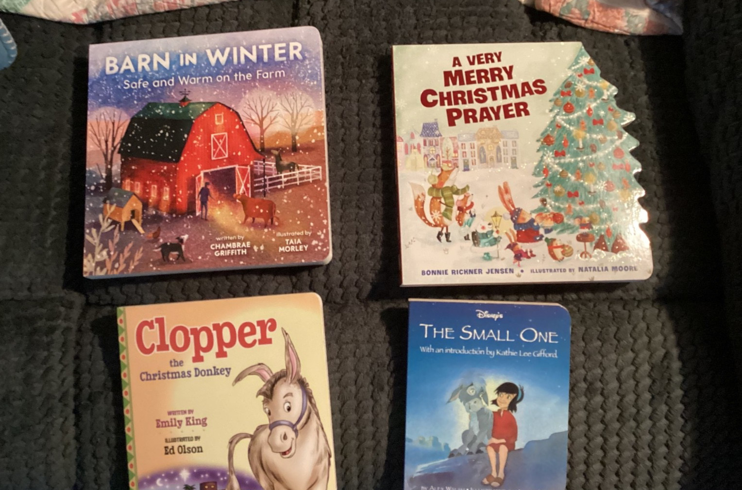BARN IN WINTER PLUS 3 OTHER CHRISTMAS BOARD BOOKS – NEW ~ $32 VALUE