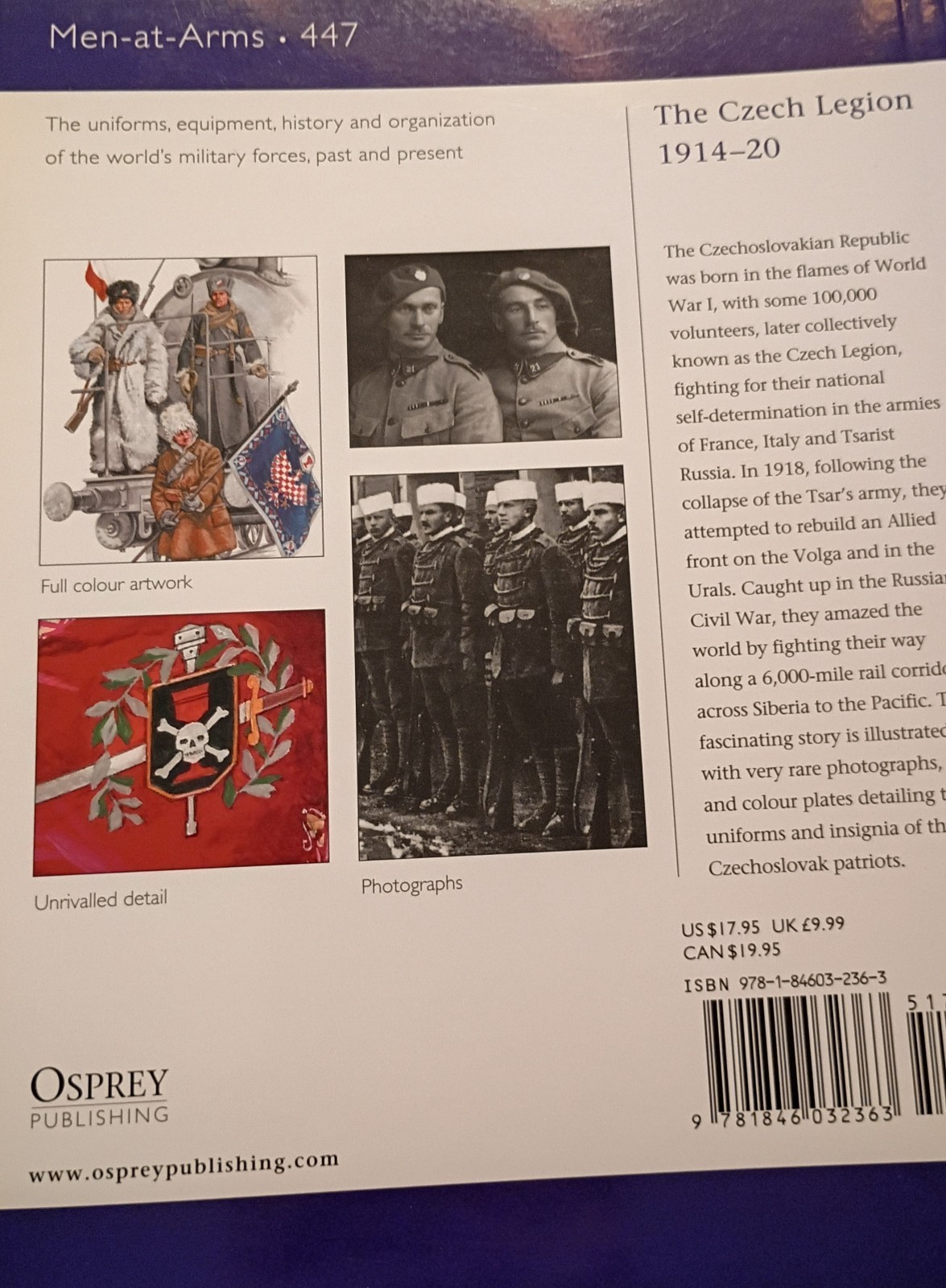 Osprey, Men-At-Arms 447: The Czech Legion 1914-20 by David Bullock