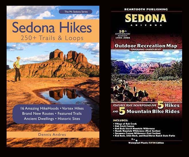 Sedona Hikes 250+ Trails & Loops by Dennis Andres + Sedona, AZ Outdoor Map