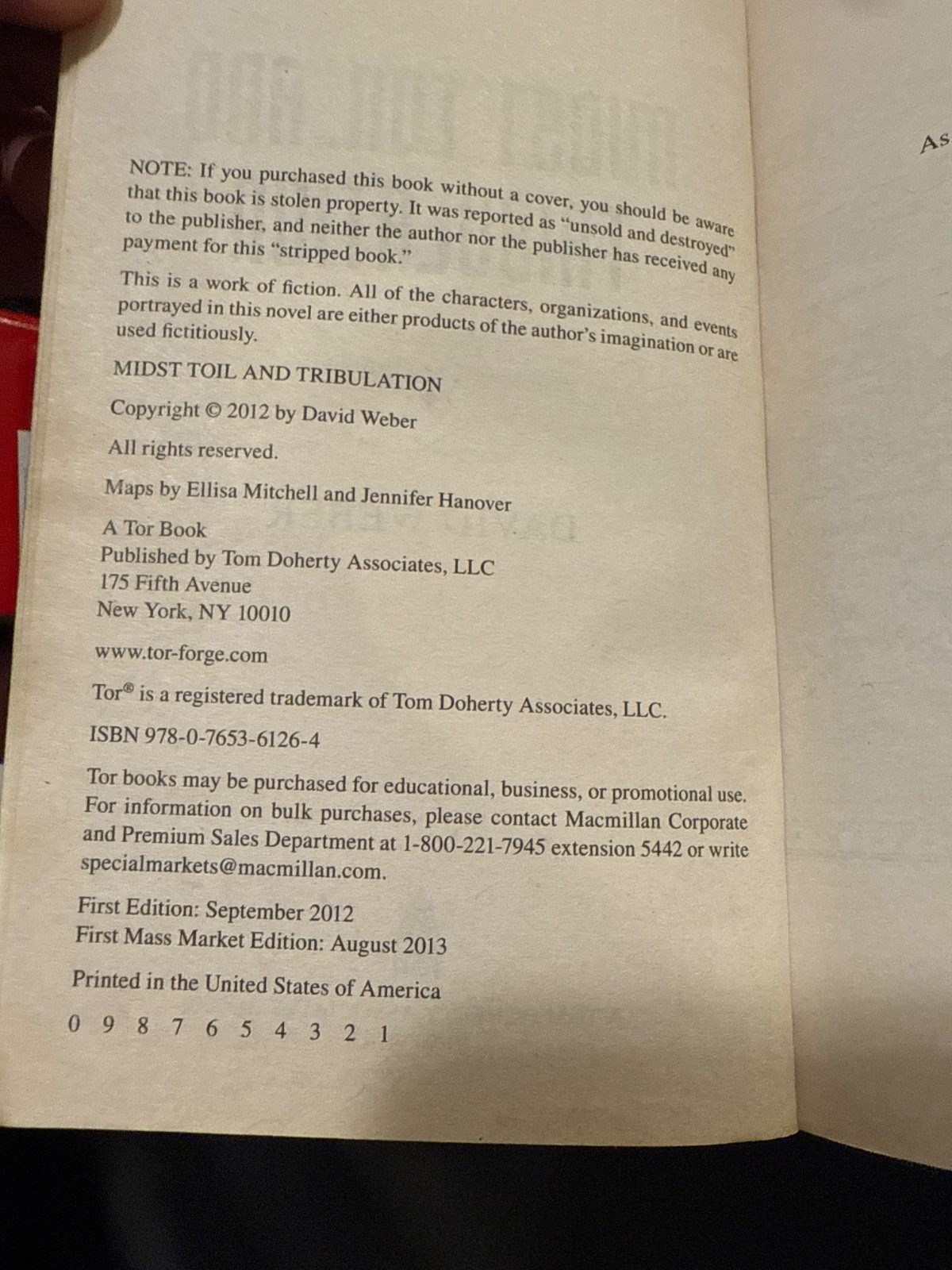 Safehold Bundle – 4 First Editions by David Weber – V. Good Condition Paperbacks