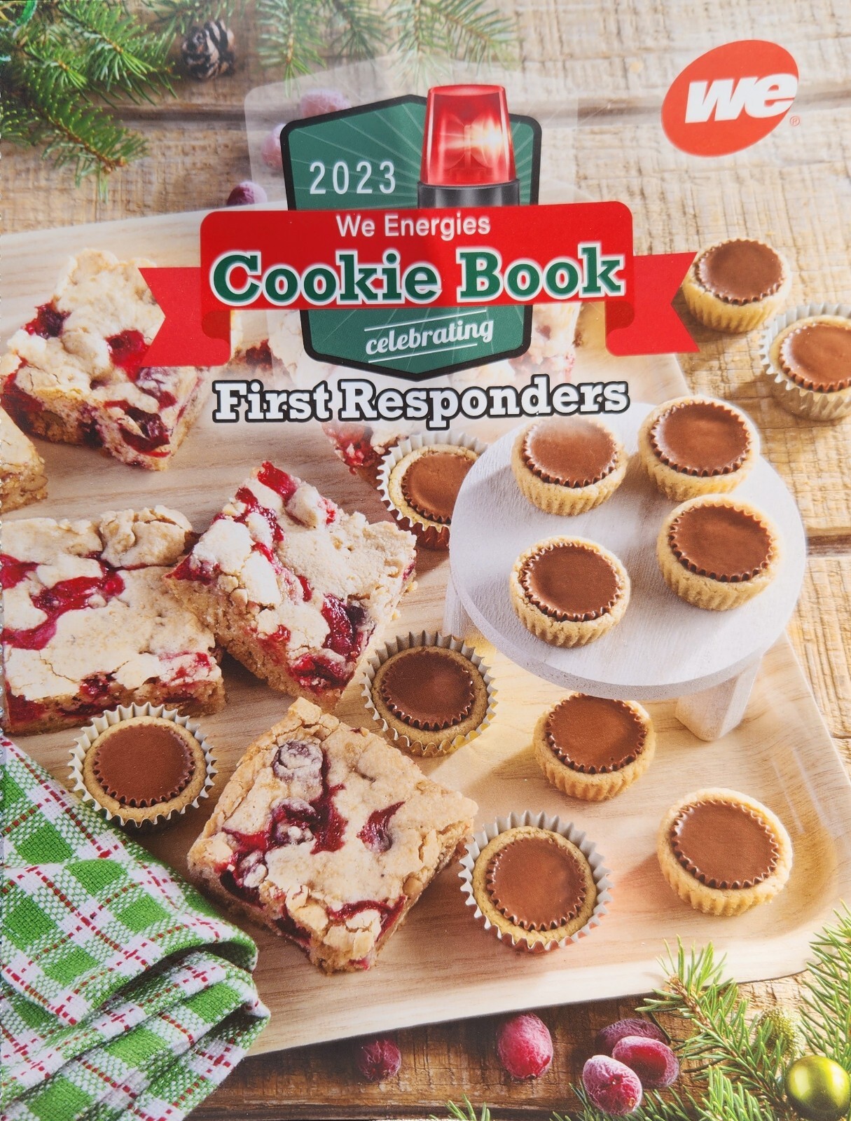 WE Energies 2023 Celebrating First Responders Cookie Book 36 Recipes 27 Pages