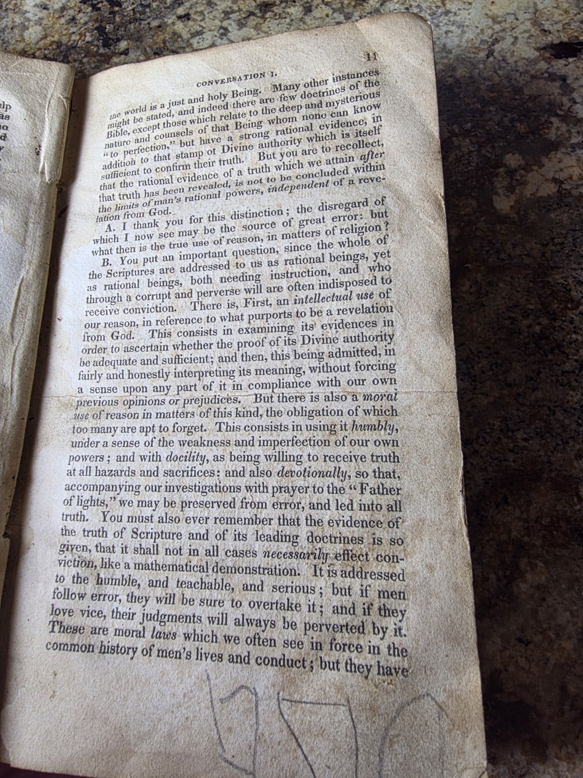 1832 Richard Watson Conversations for the Young Holy Scriptures Antique Leather
