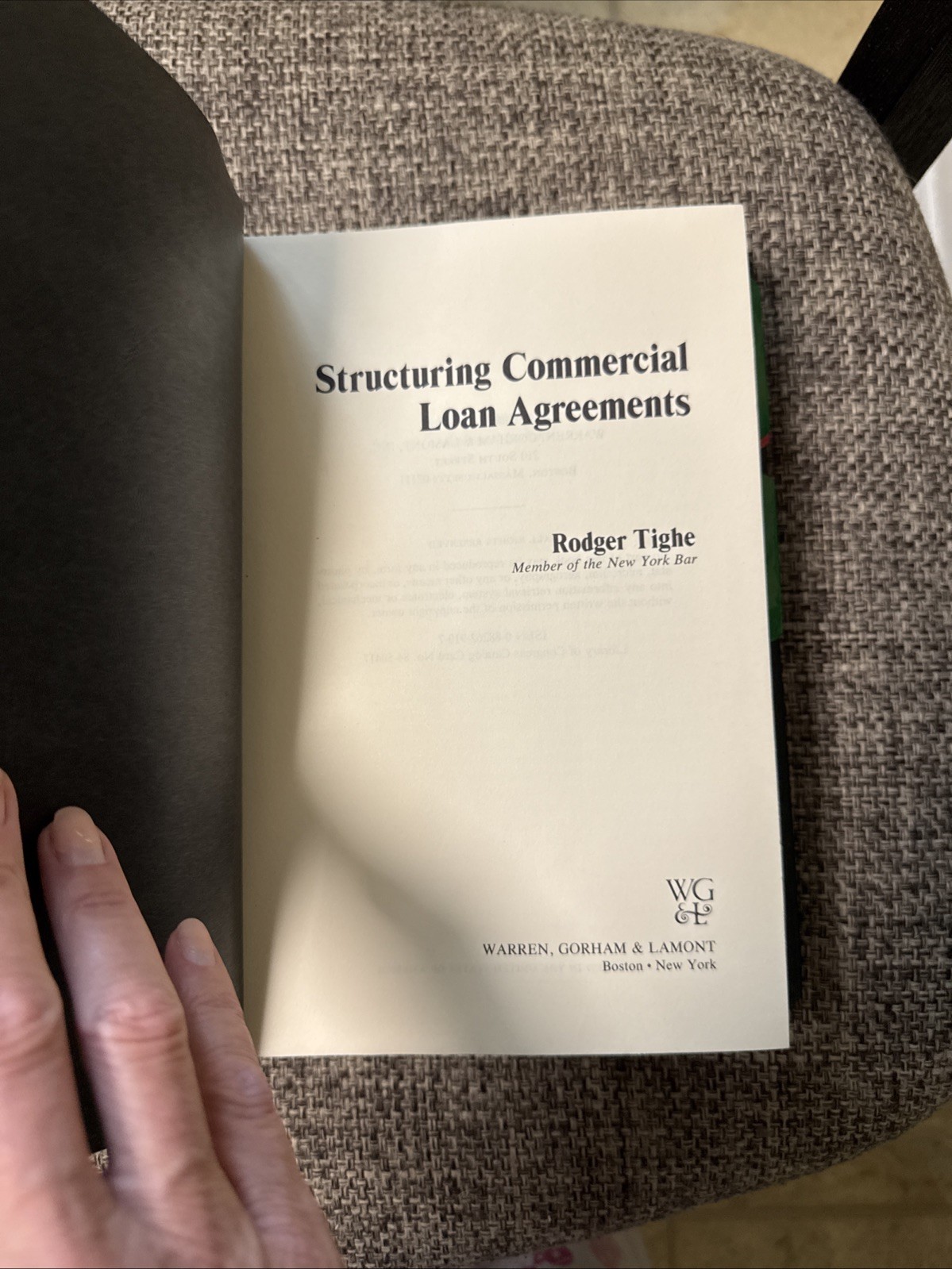 Structuring Commercial Loan Agreements by Rodger Tighe