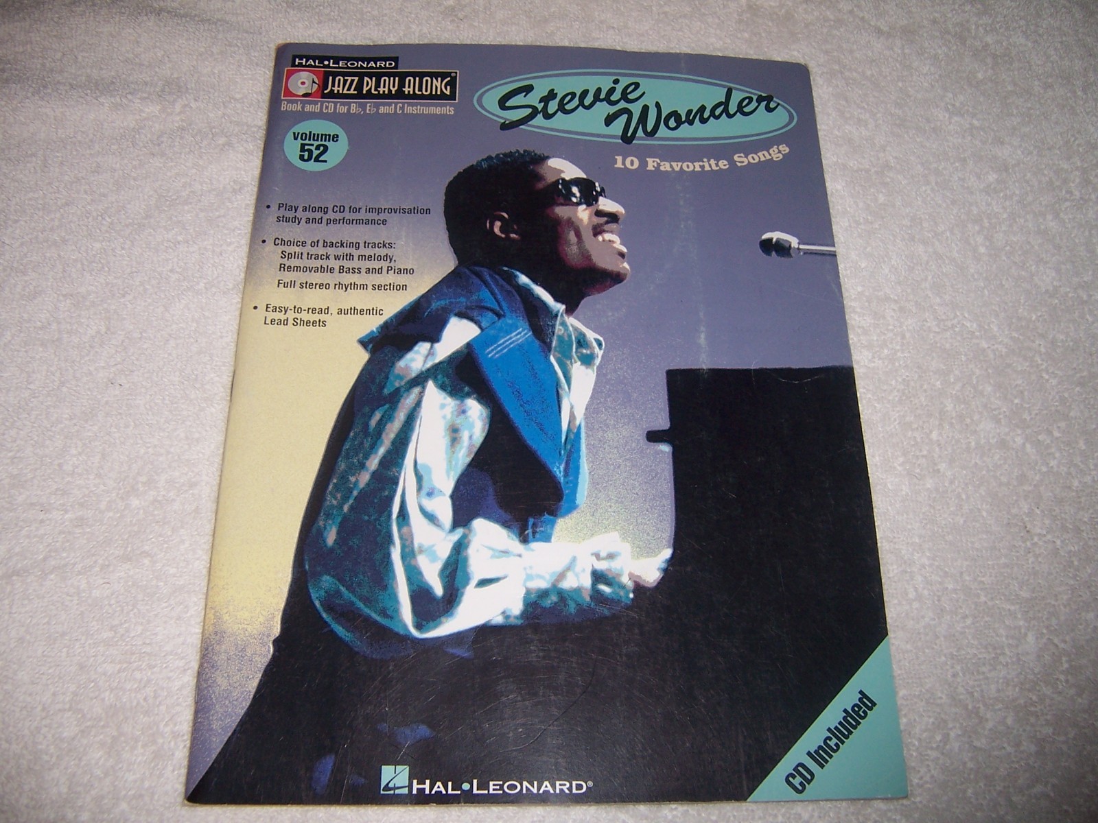 Stevie Wonder – Jazz Play Along Volume 52 pb songbook with CD score music
