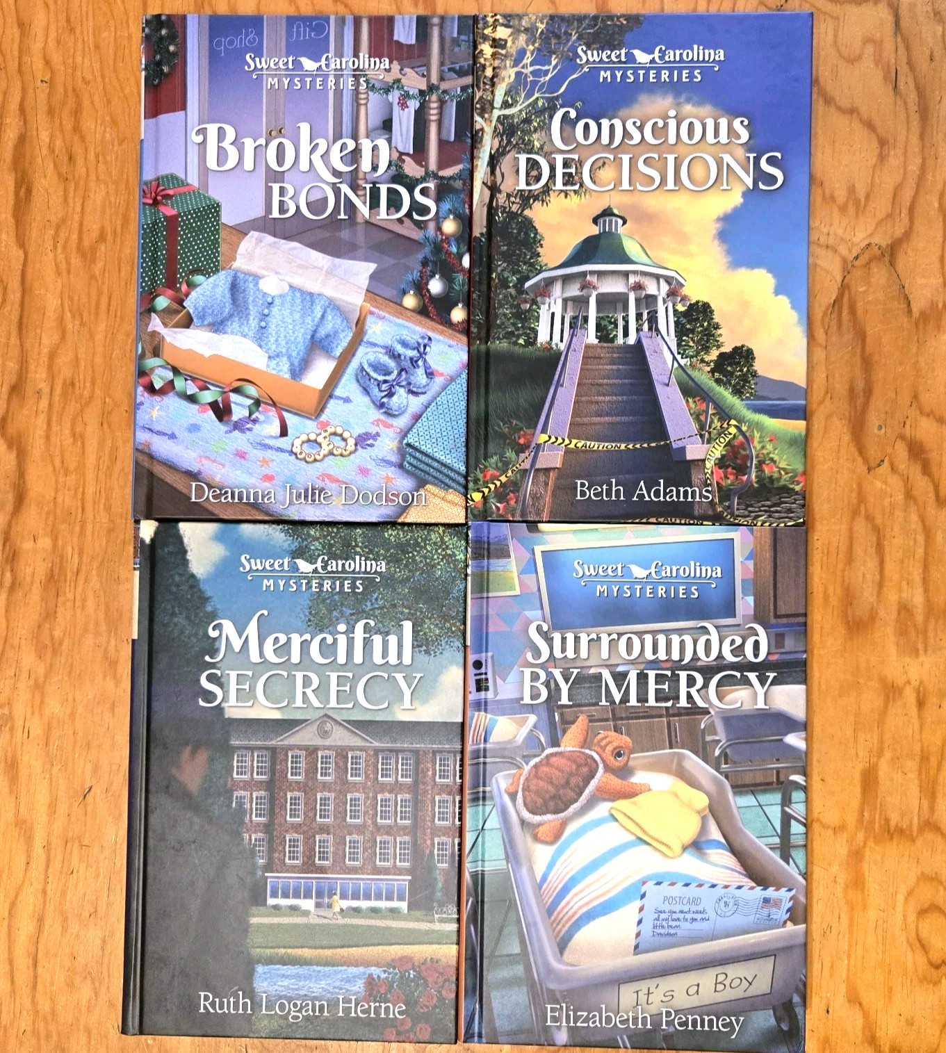 Lot of 4 Sweet Carolina Mysteries Series Guideposts Inspirational Hardcover NEW