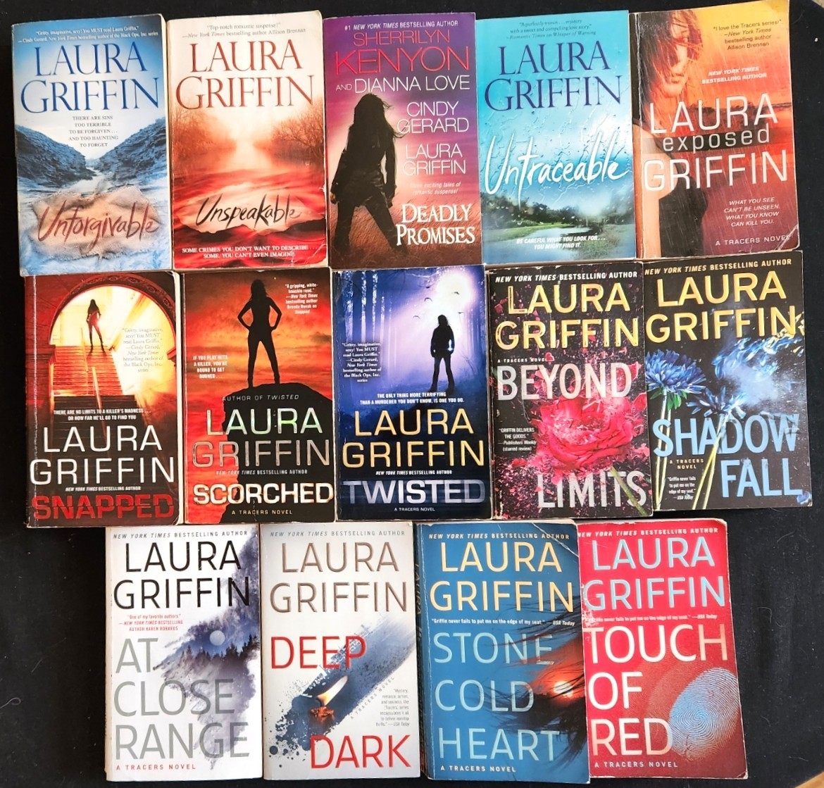 Laura Griffin~Lot 14 PB~Tracers Series Complete Set 1-13 + Unstoppable~Exposed+