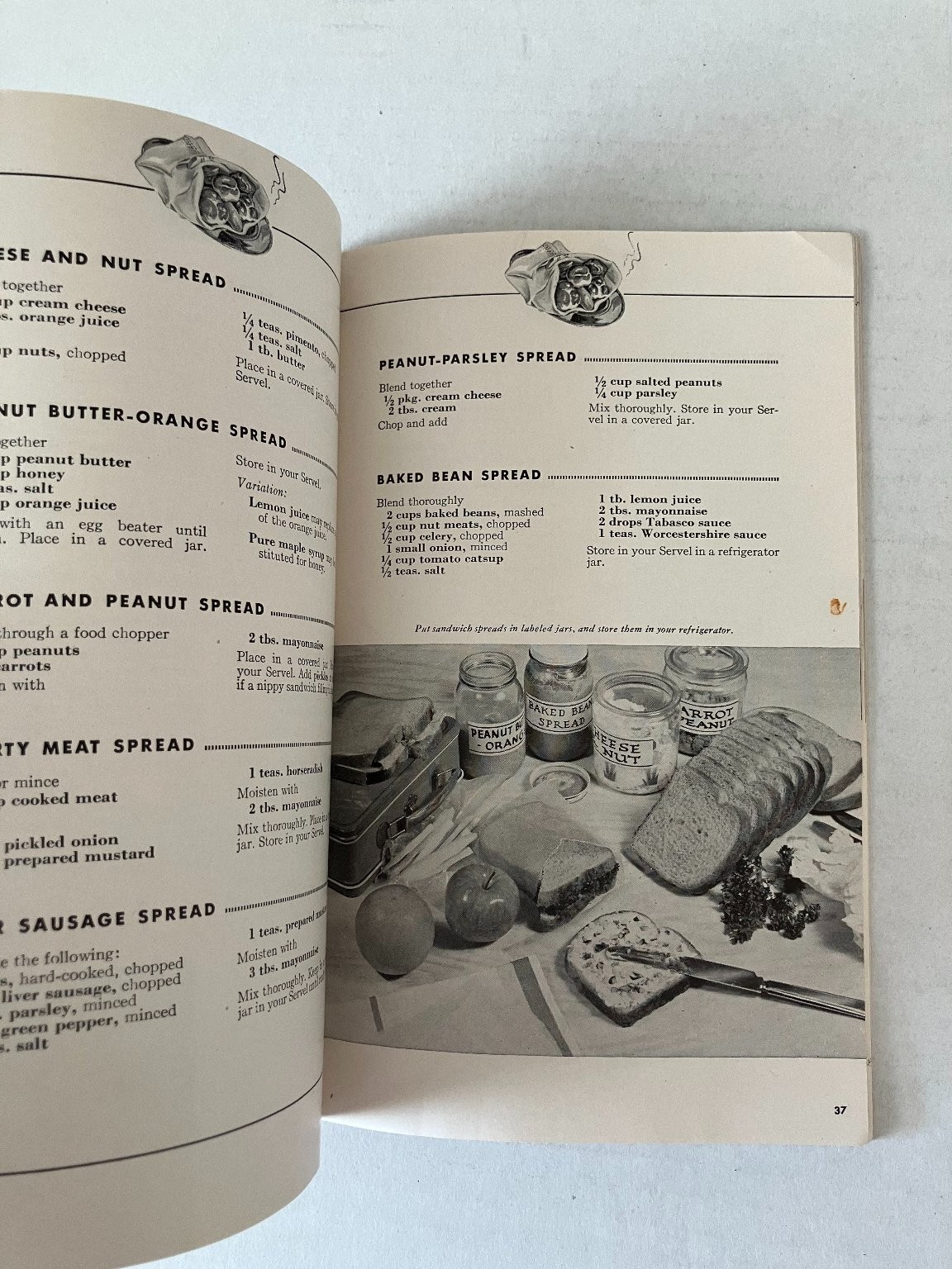 Making Most of Your Servel 1948 Vintage Refrigerator Cookbook Recipes Paperback
