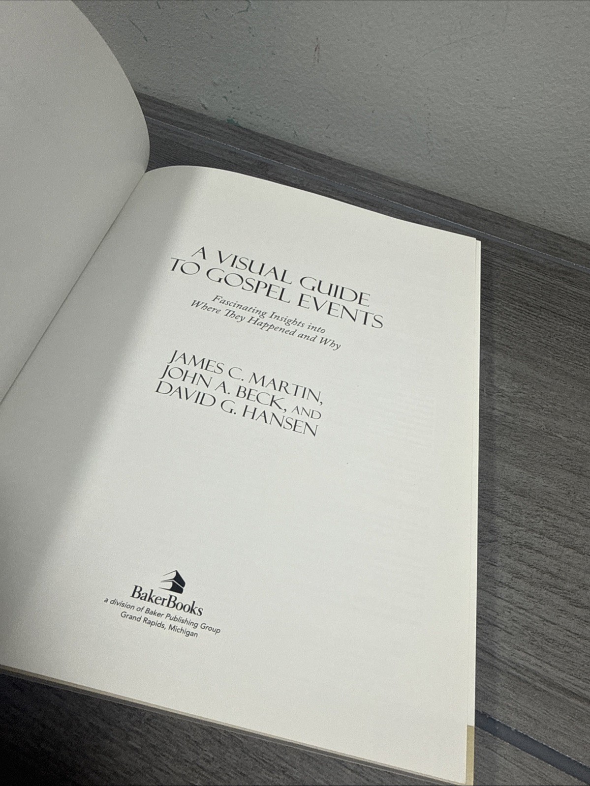 A VISUAL GUIDE TO GOSPEL EVENTS: FASCINATING INSIGHTS INTO By James C. Martin