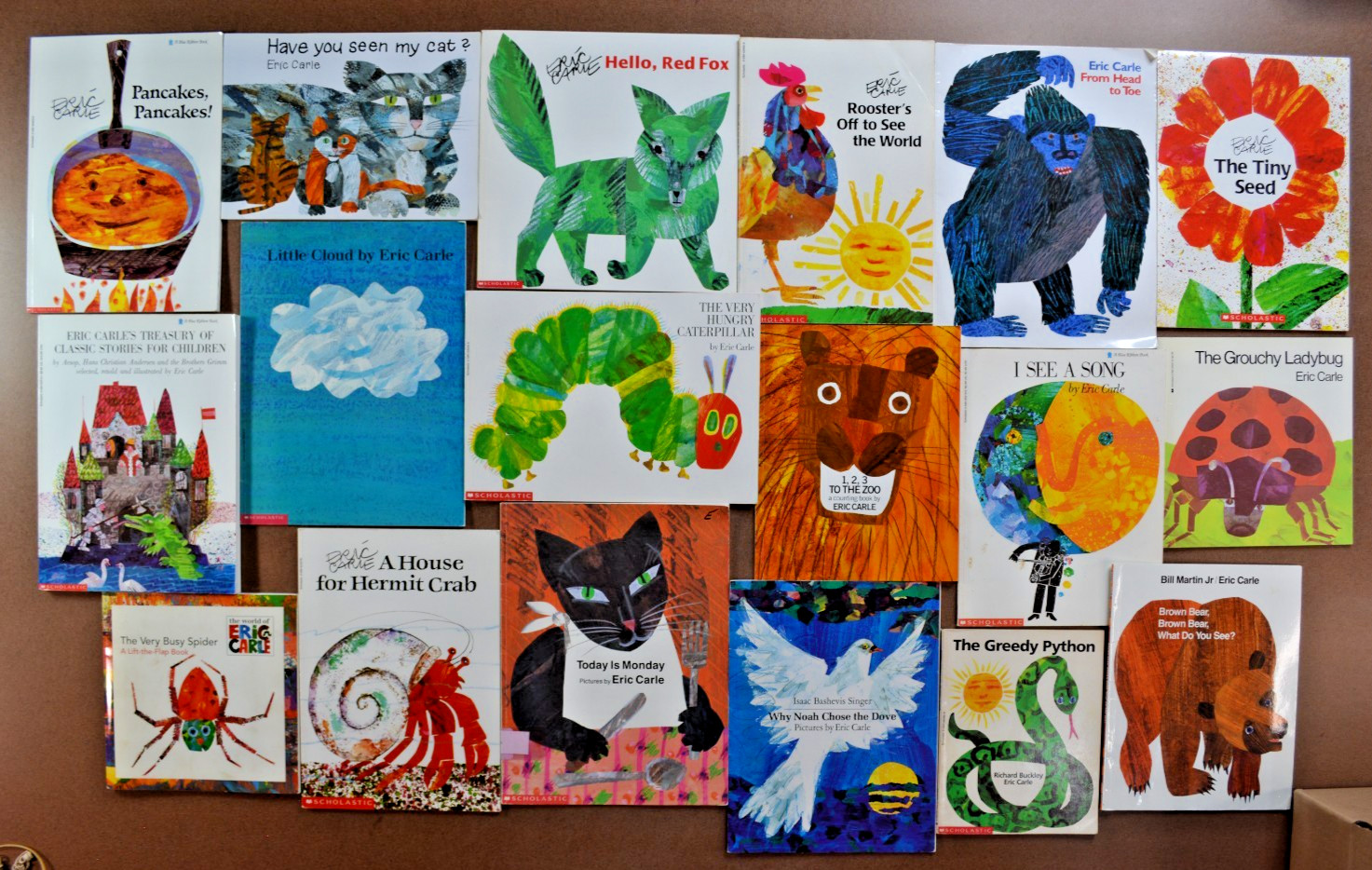 Lot of 18 Picture Books by Eric Carle Very Hungry Caterpillar Brown Bear Seed P1