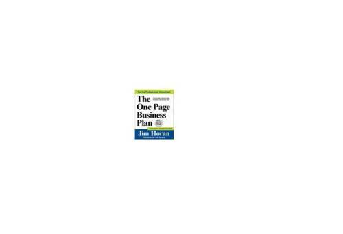 The One Page Business Plan for the Professional Consultant – Paperback – GOOD