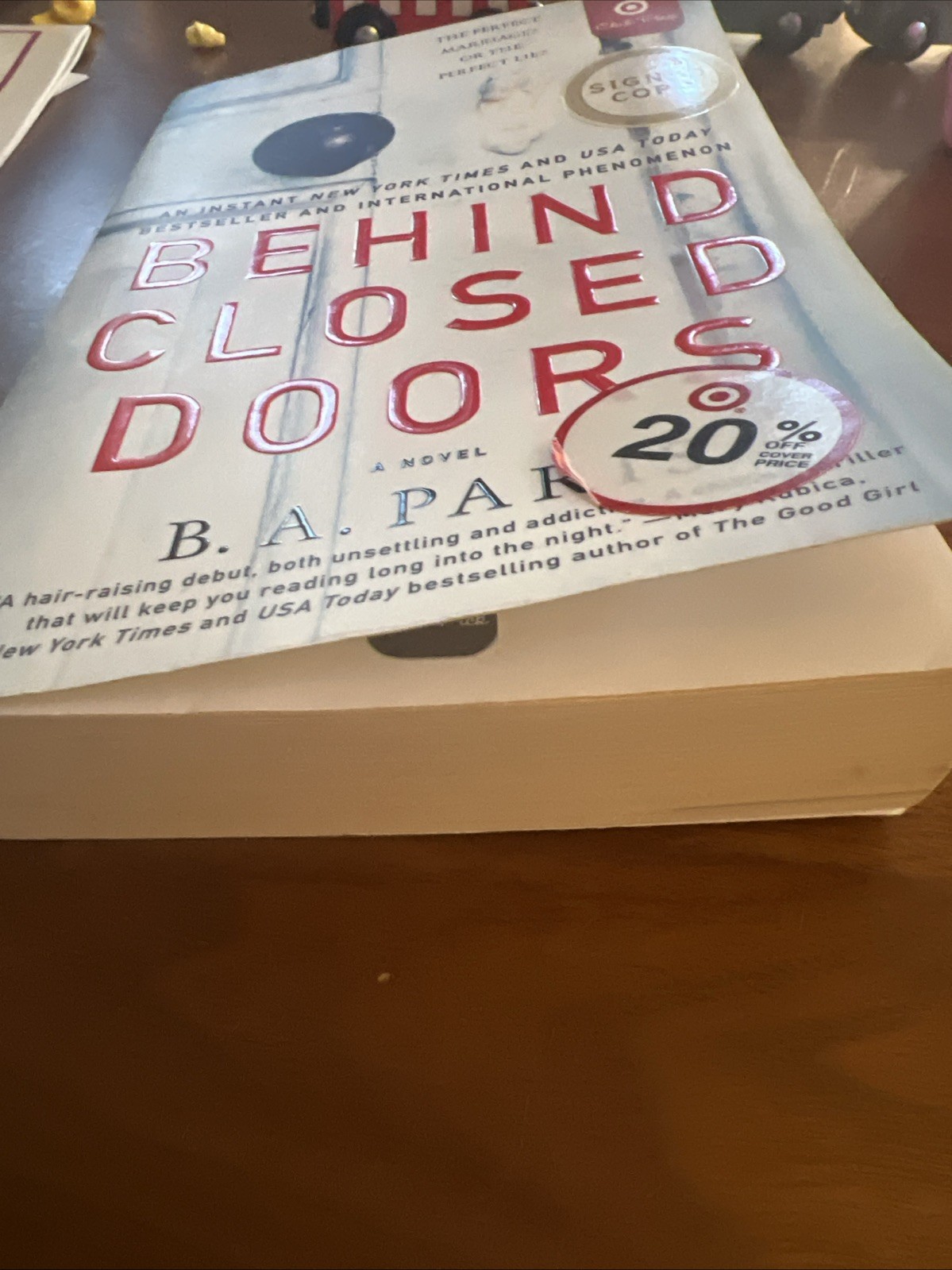 Behind Closed Doors *SIGNED* by B A Paris (Target Edition)