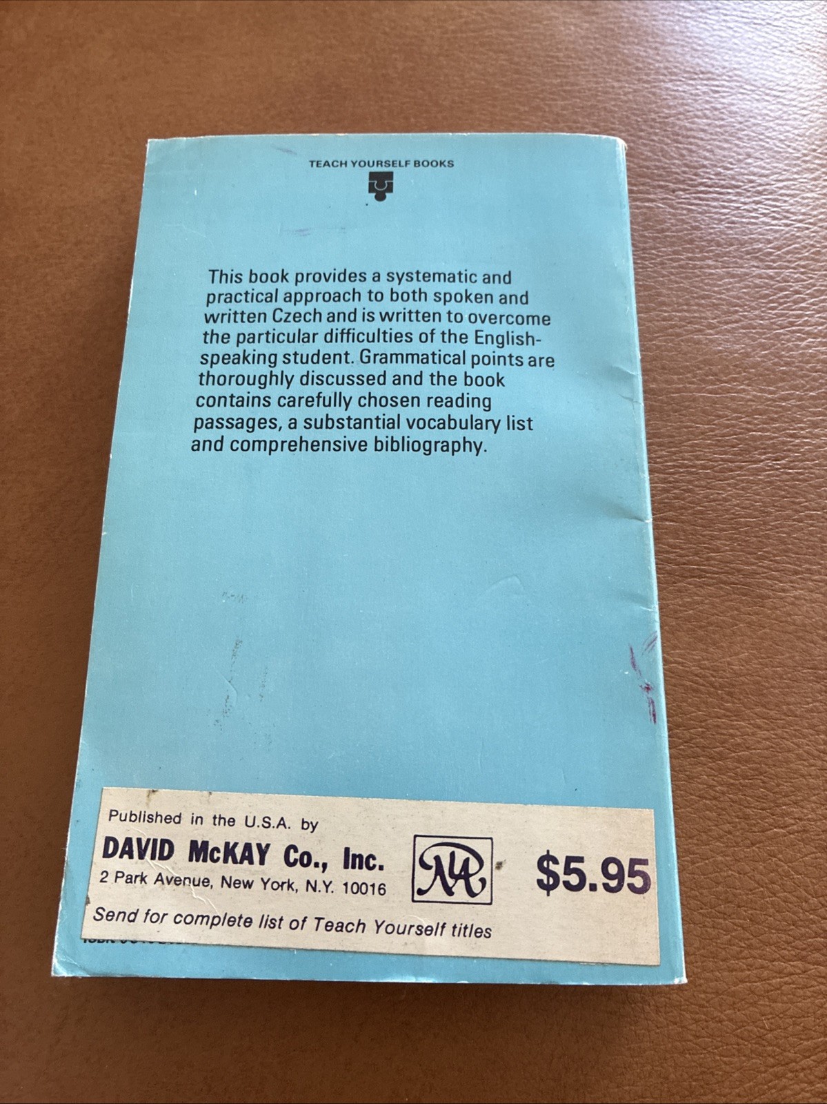 Czech: A basic course for beginners – Paperback By WR Lee, Z Lee – GOOD