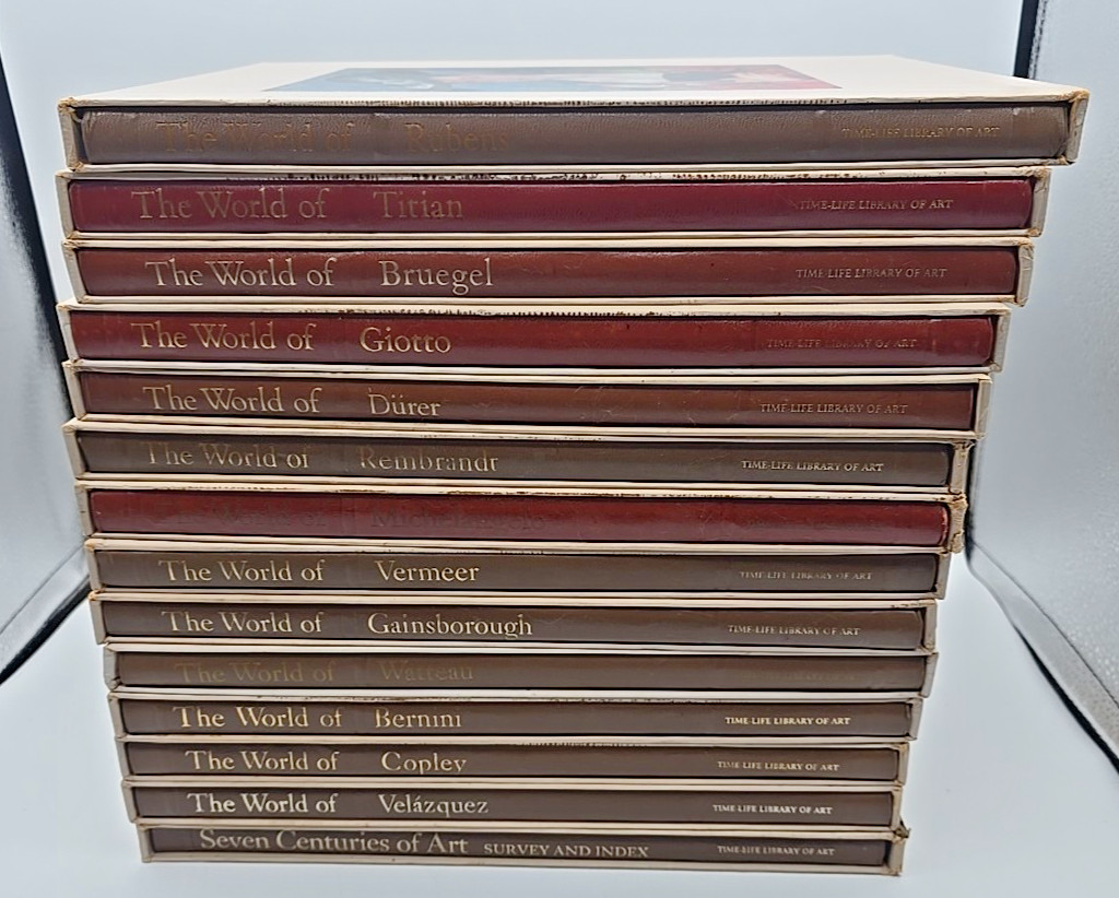 Vintage Time Life Library The World Of Art 15 Books Index W/ Slipcase Hardcover
