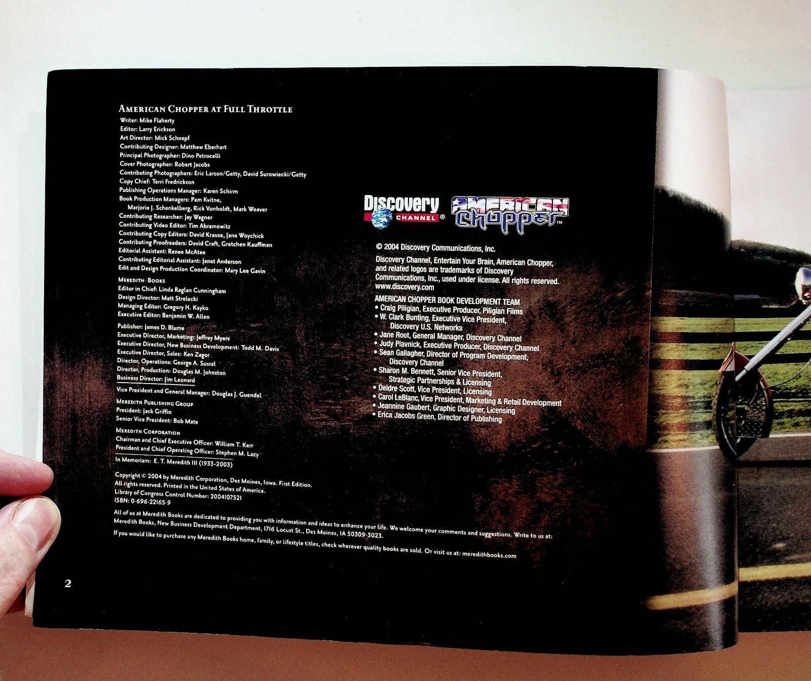 2004 American Chopper At Full Throttle Discovery Channel Motorcycle Book