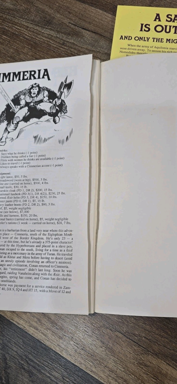 GURPS CONAN The Wyrmslayer & Beyond Thunder River SJG Steve Jackson Games