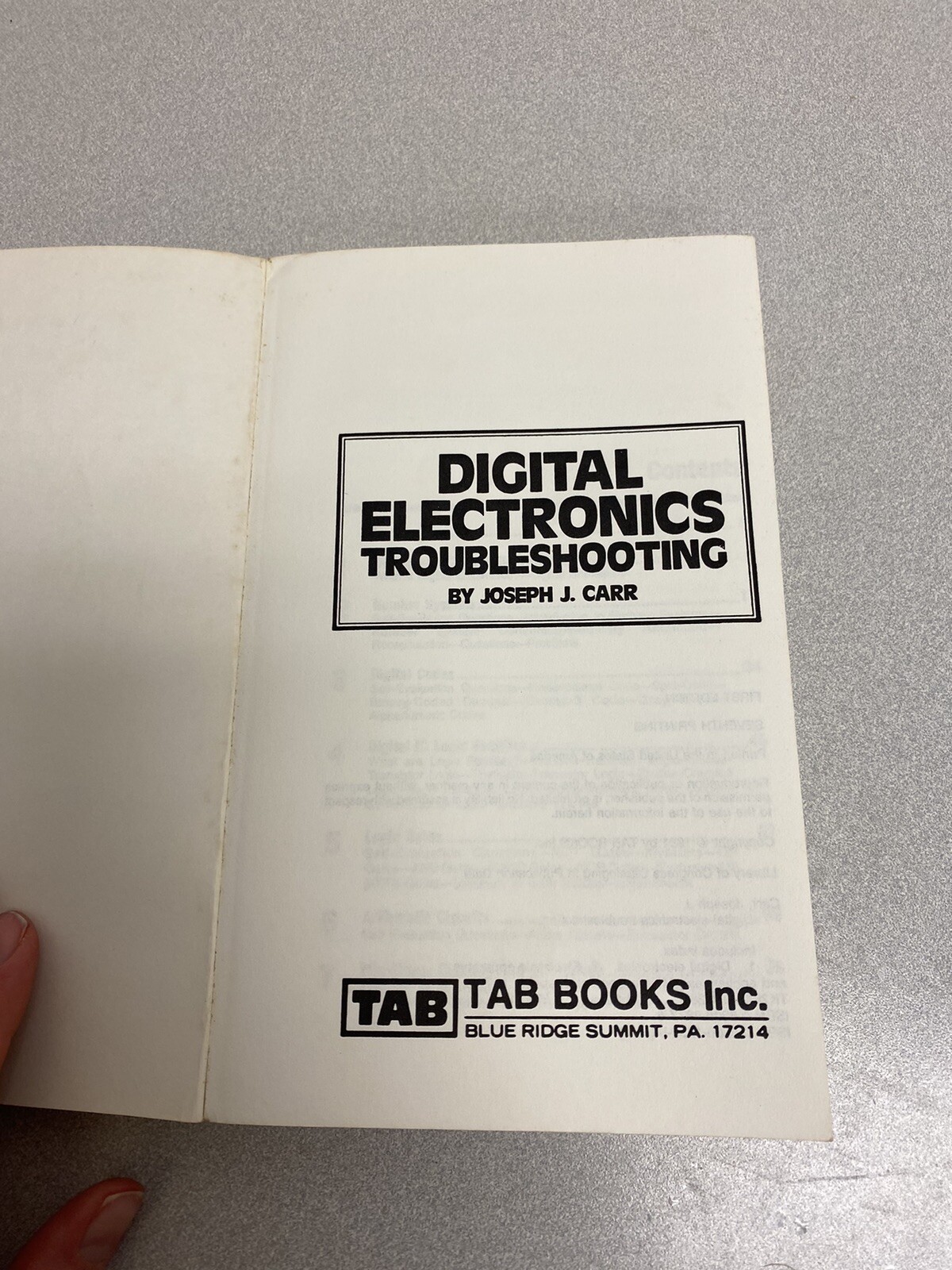 Digital Electronics Troubleshooting By Joseph J. Cart